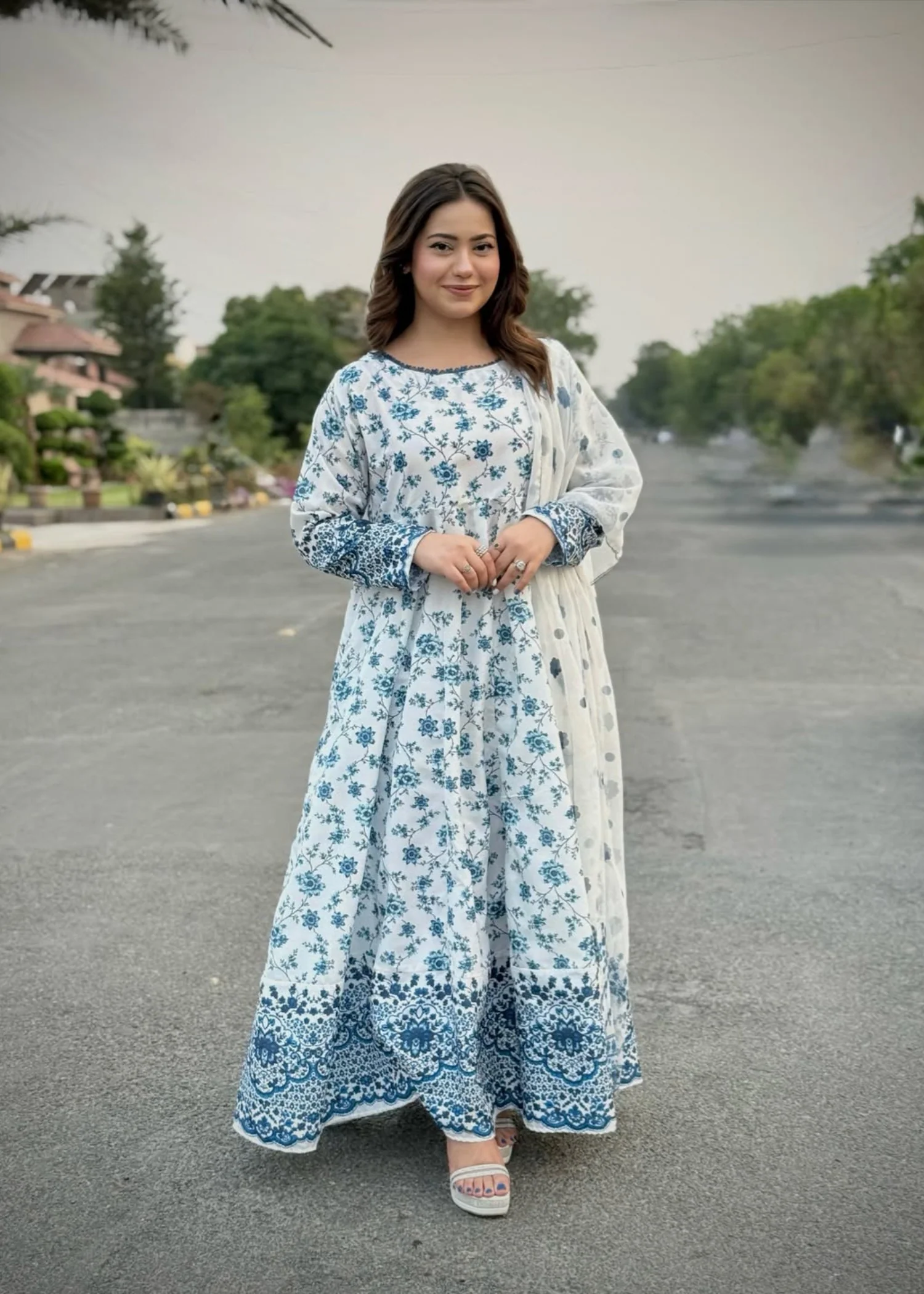 poly grip Maxi in White, ocean blue