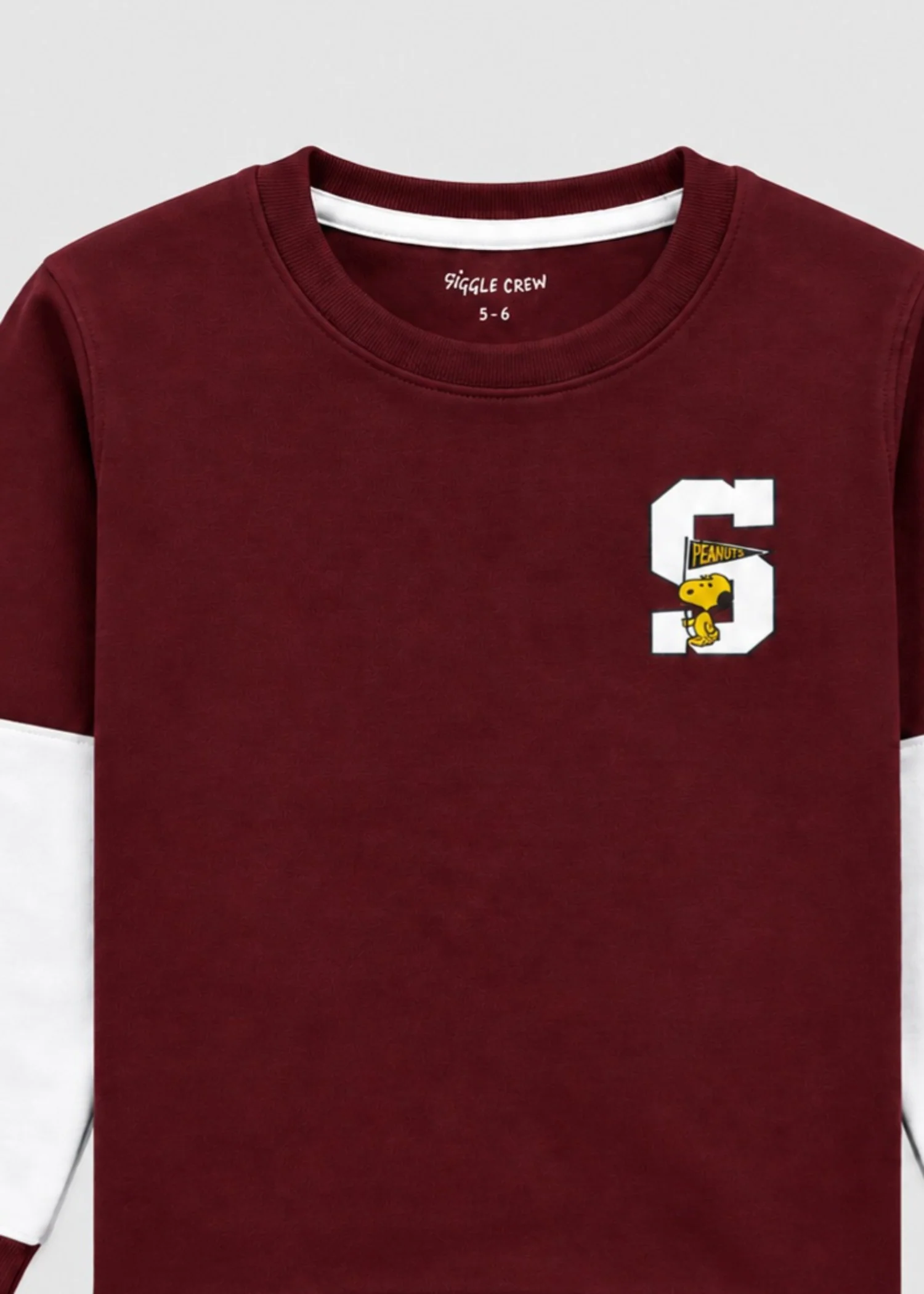fleece Sweatshirt in Burgundy - view 3