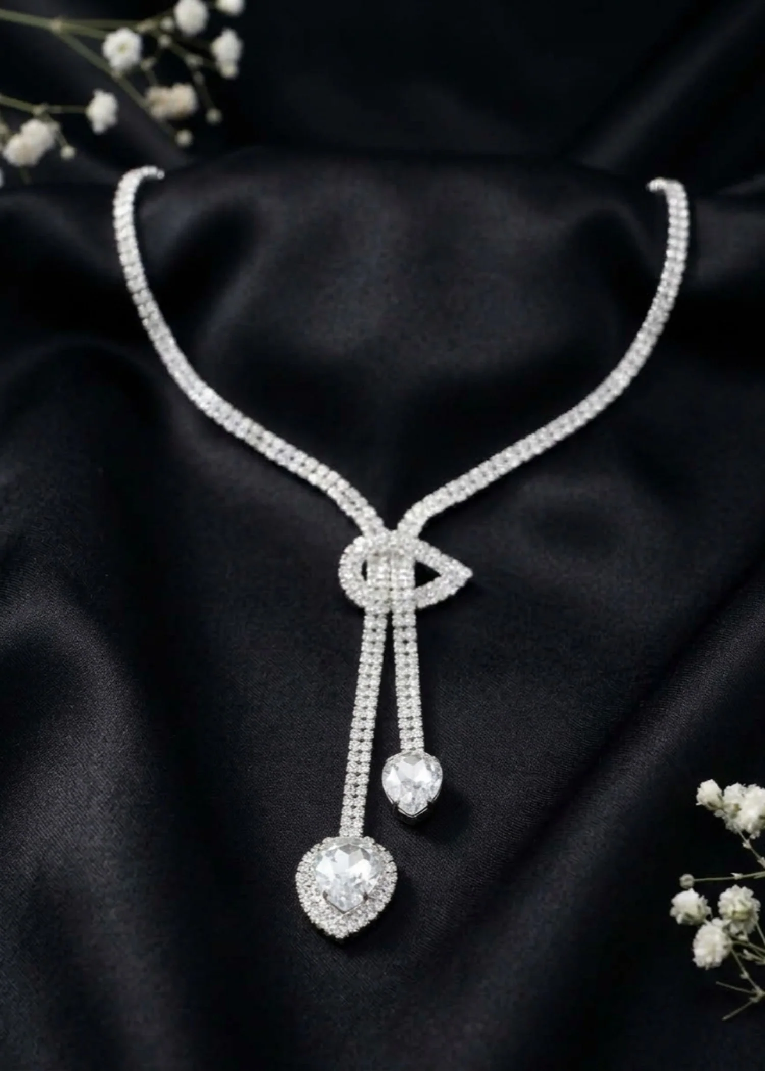 Jewelry Set in Silver Color by - Trendy Women Jewelry Set HQW0752 - view 2