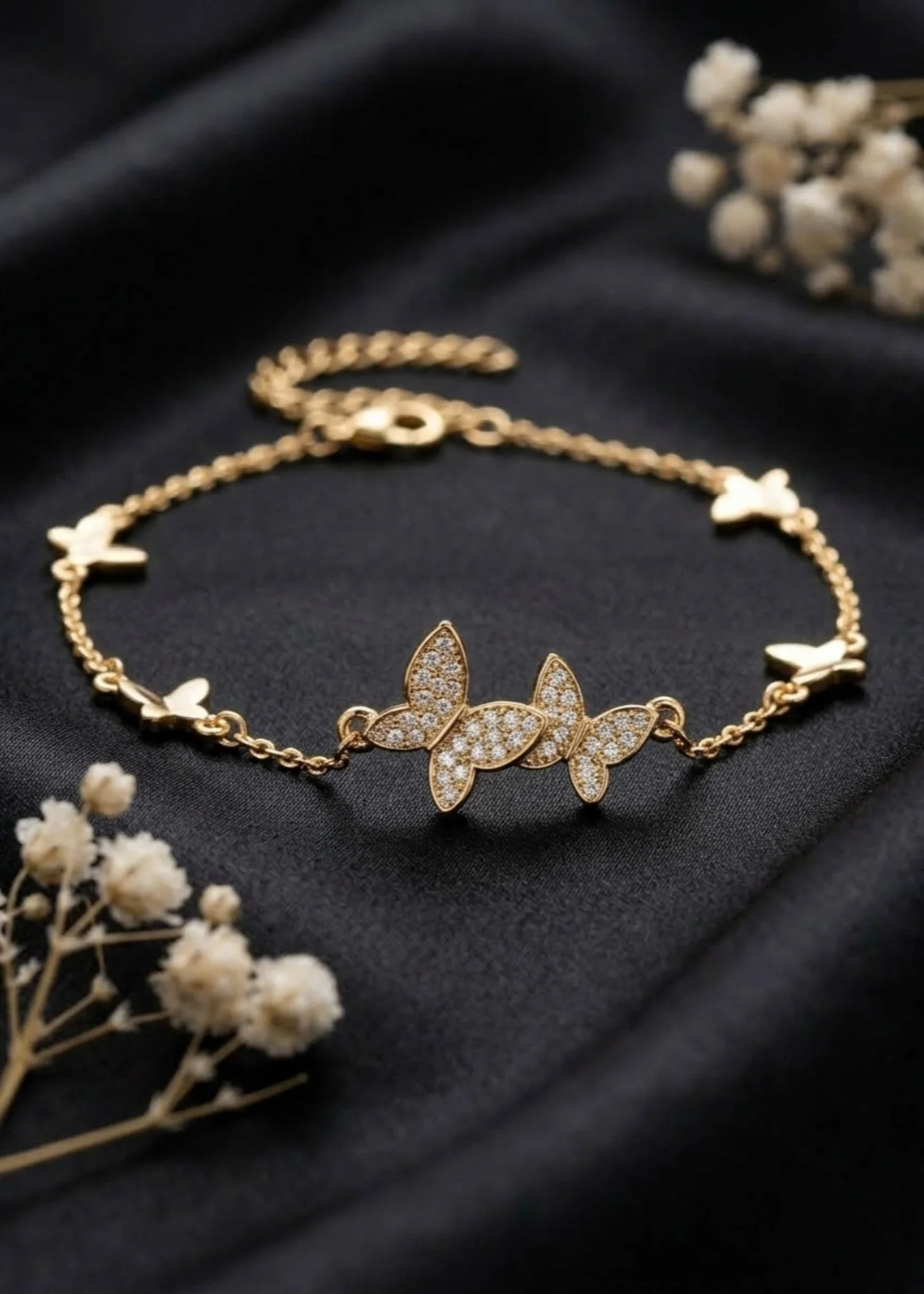 Bracelet in Gold Color by - Trendy Women Bracelet ARZ7092 - charm bracelet pandora at ShoplyHub