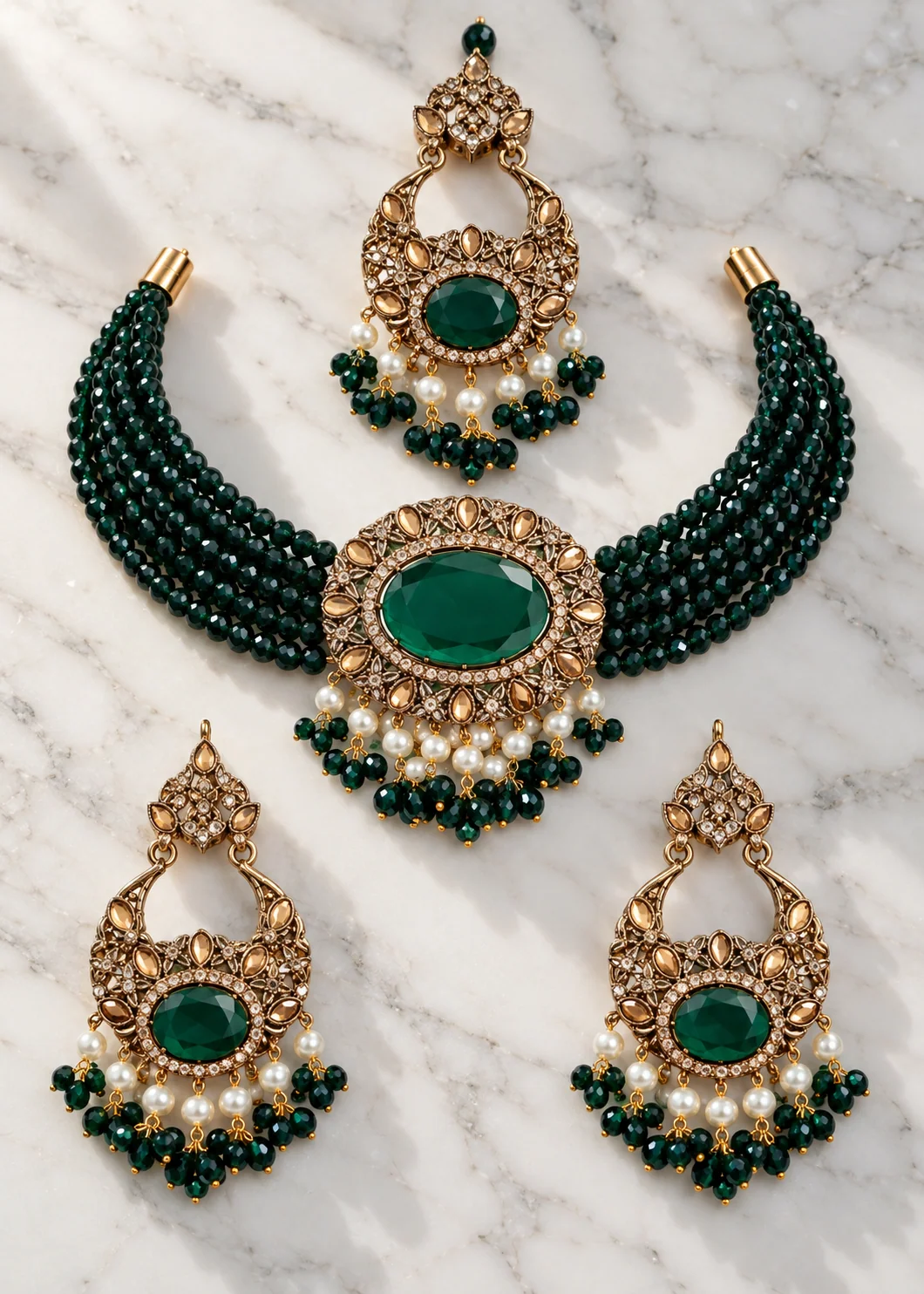 Jewelry Set in Black Color by - Trendy Women Jewelry Set HDM0259 - jewelry sets for women at ShoplyHub