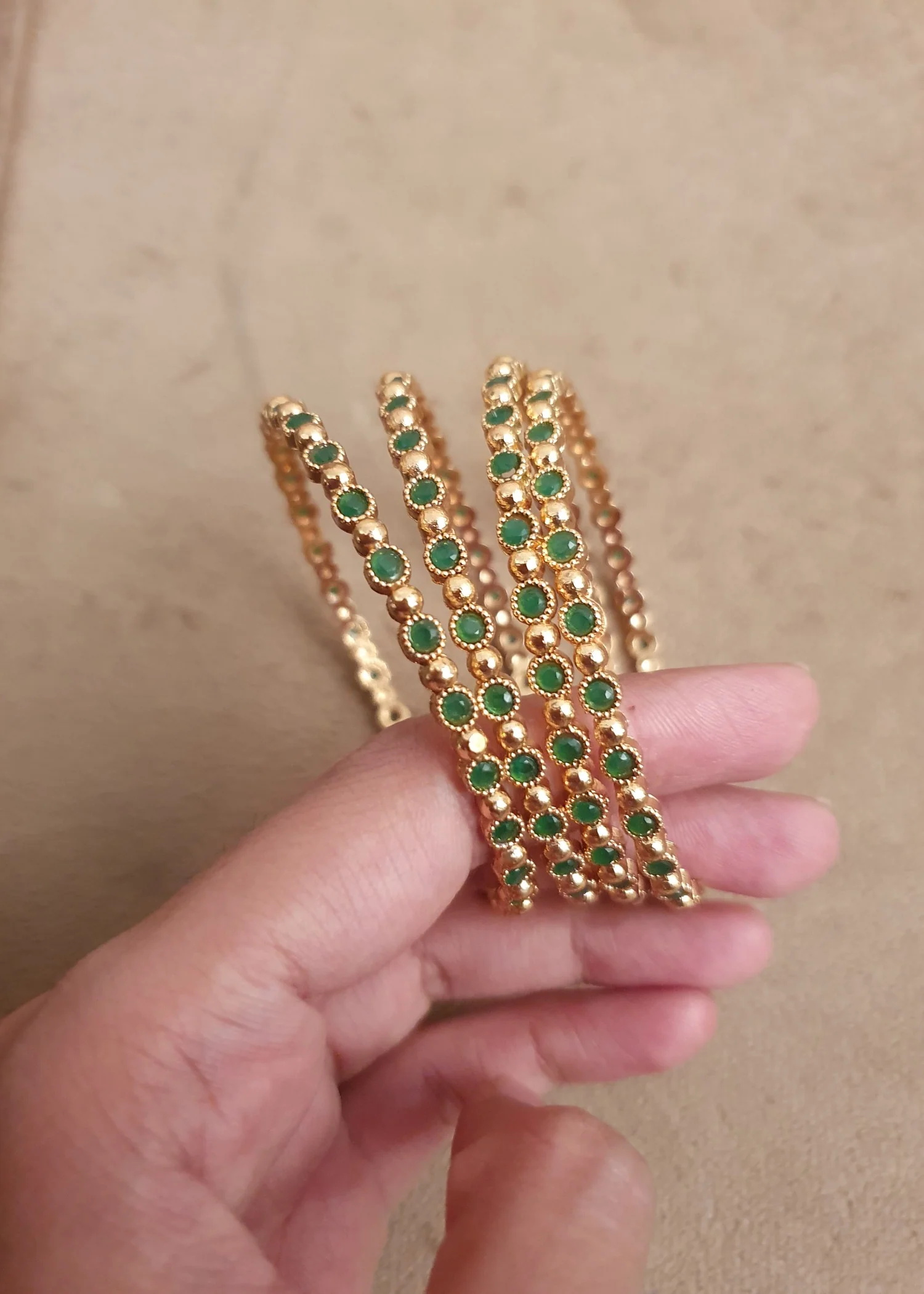 Bangles in Bottle green Color by - Trendy Women Bangles ZPB0960 - view 3