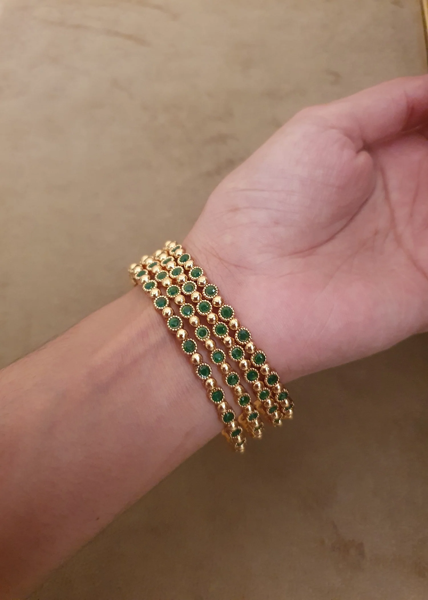 Bangles in Bottle green Color by - Trendy Women Bangles ZPB0960 - view 4
