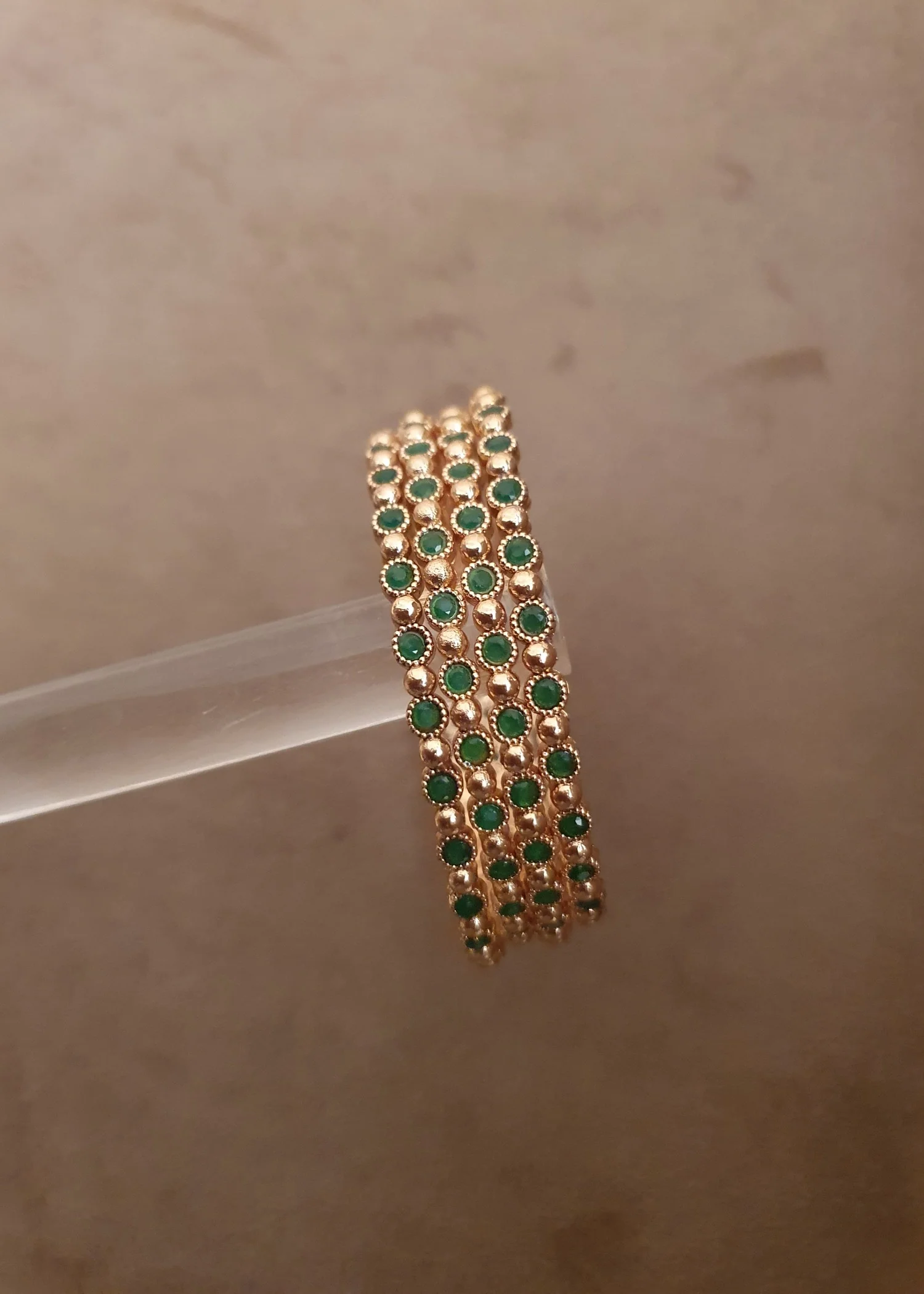 Bangles in Bottle green Color by - Trendy Women Bangles ZPB0960