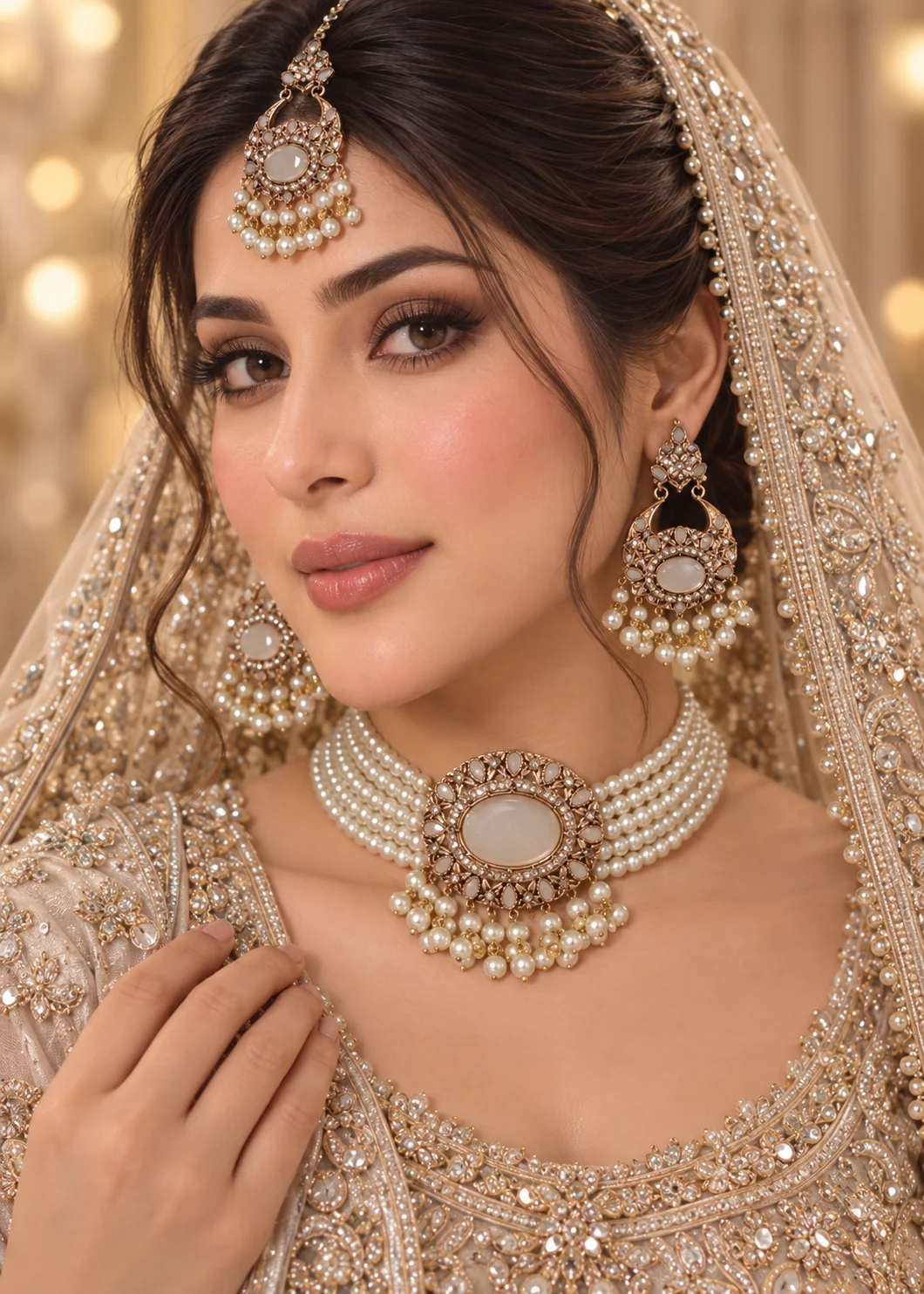 Jewelry Set in Pearl white Color by - Trendy Women Jewelry Set EYW3572 - jewelry sets for women at ShoplyHub