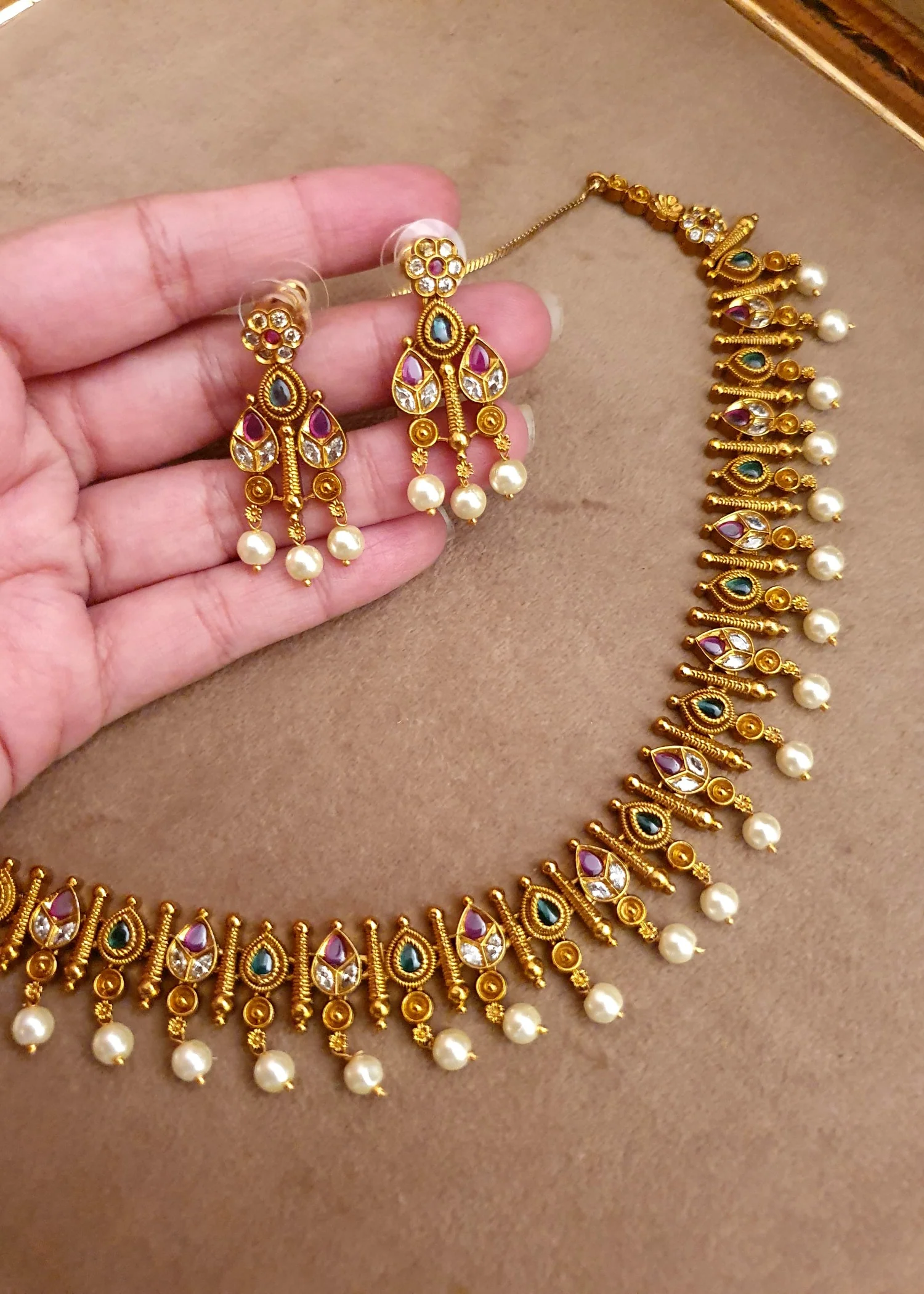 Jewelry Set in Multi Color by - Trendy Women Jewelry Set ZCK0882 - jewelry sets for women at ShoplyHub