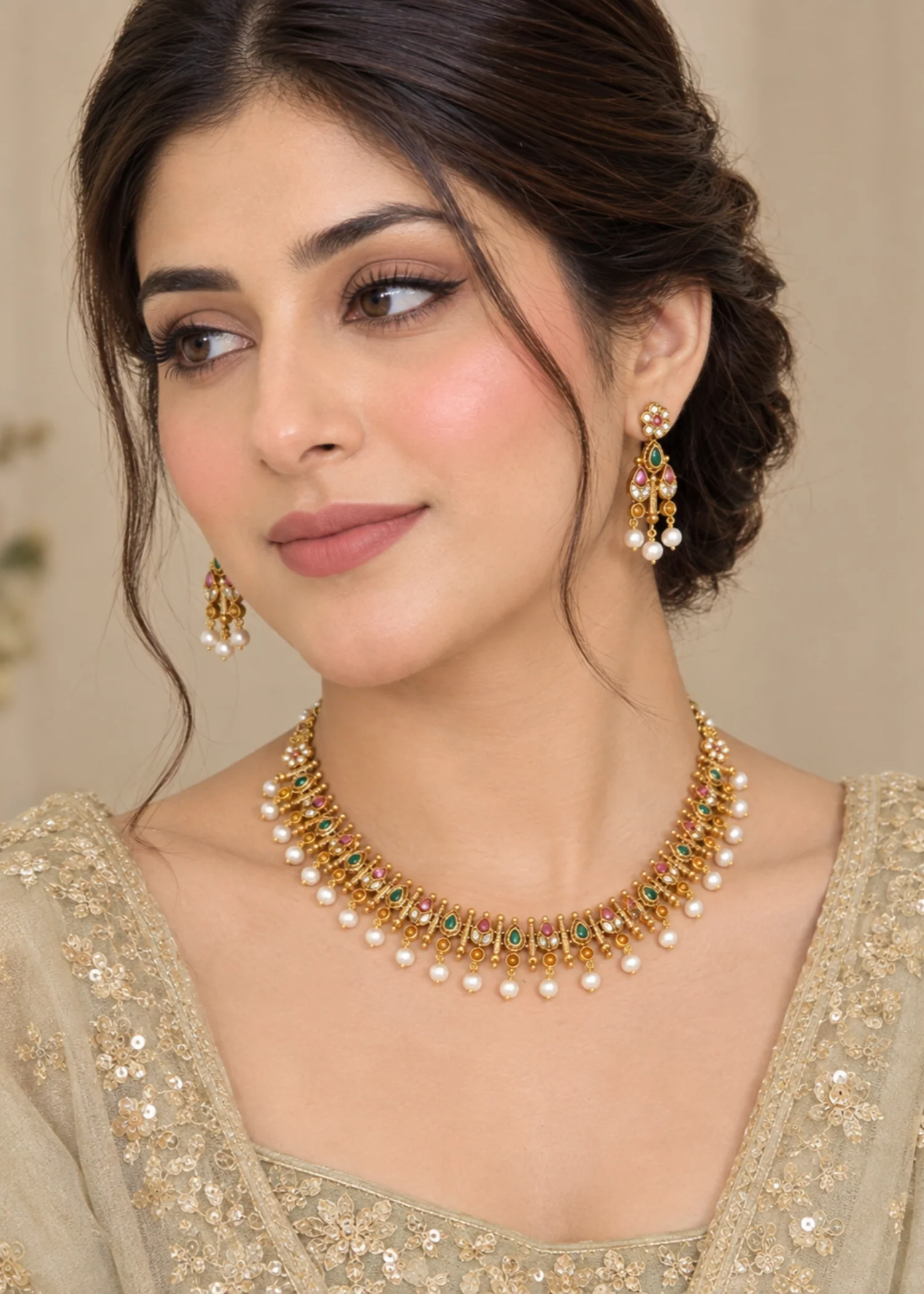 Jewelry Set in Multi Color by - Trendy Women Jewelry Set ZCK0882 - view 2