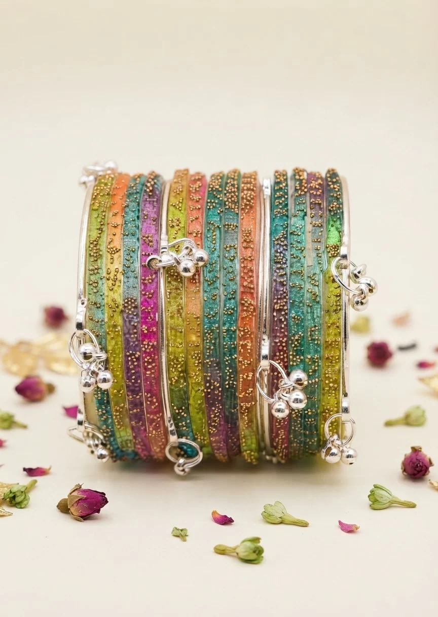 Bangles in Multi Color by - Trendy Women Bangles BWU0187 - view 3