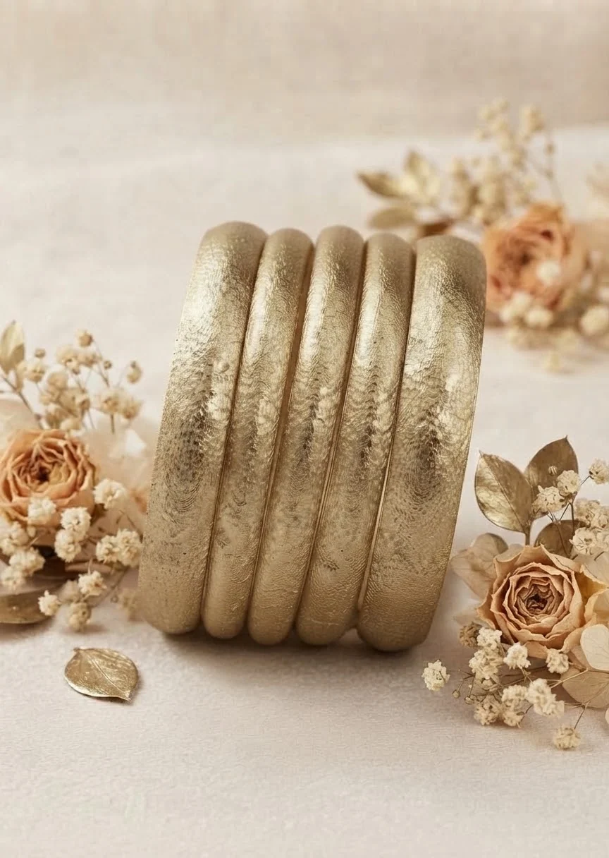 Bangles in Golden brown Color by - Trendy Women Bangles HSE5677