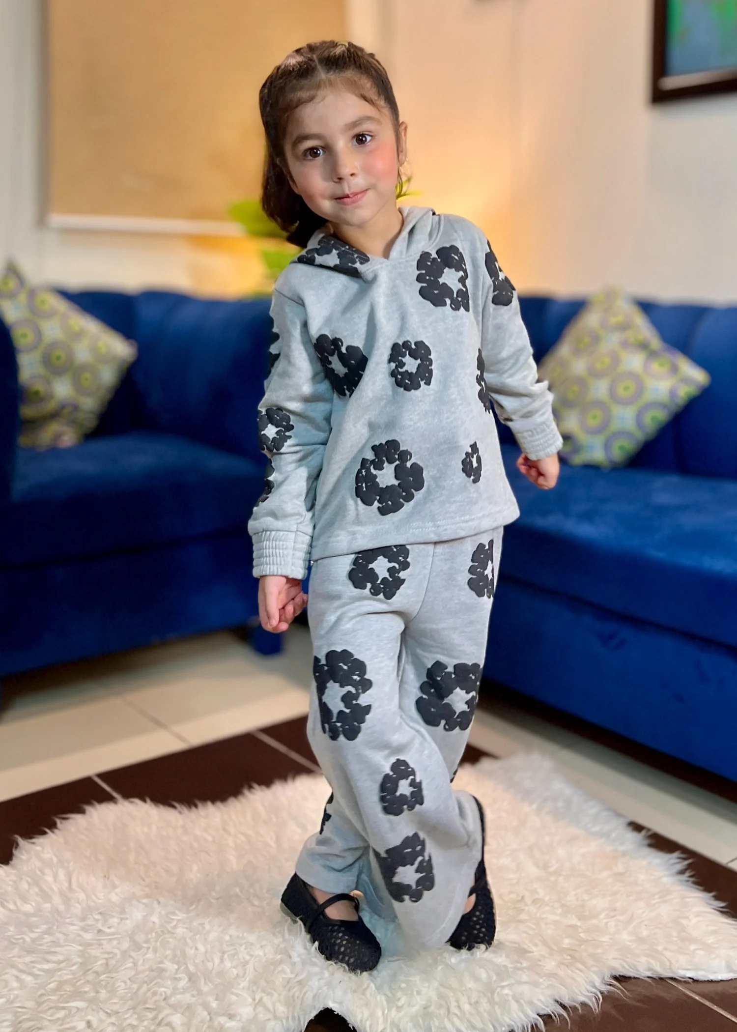 fleece Tracksuit in Grey - view 5