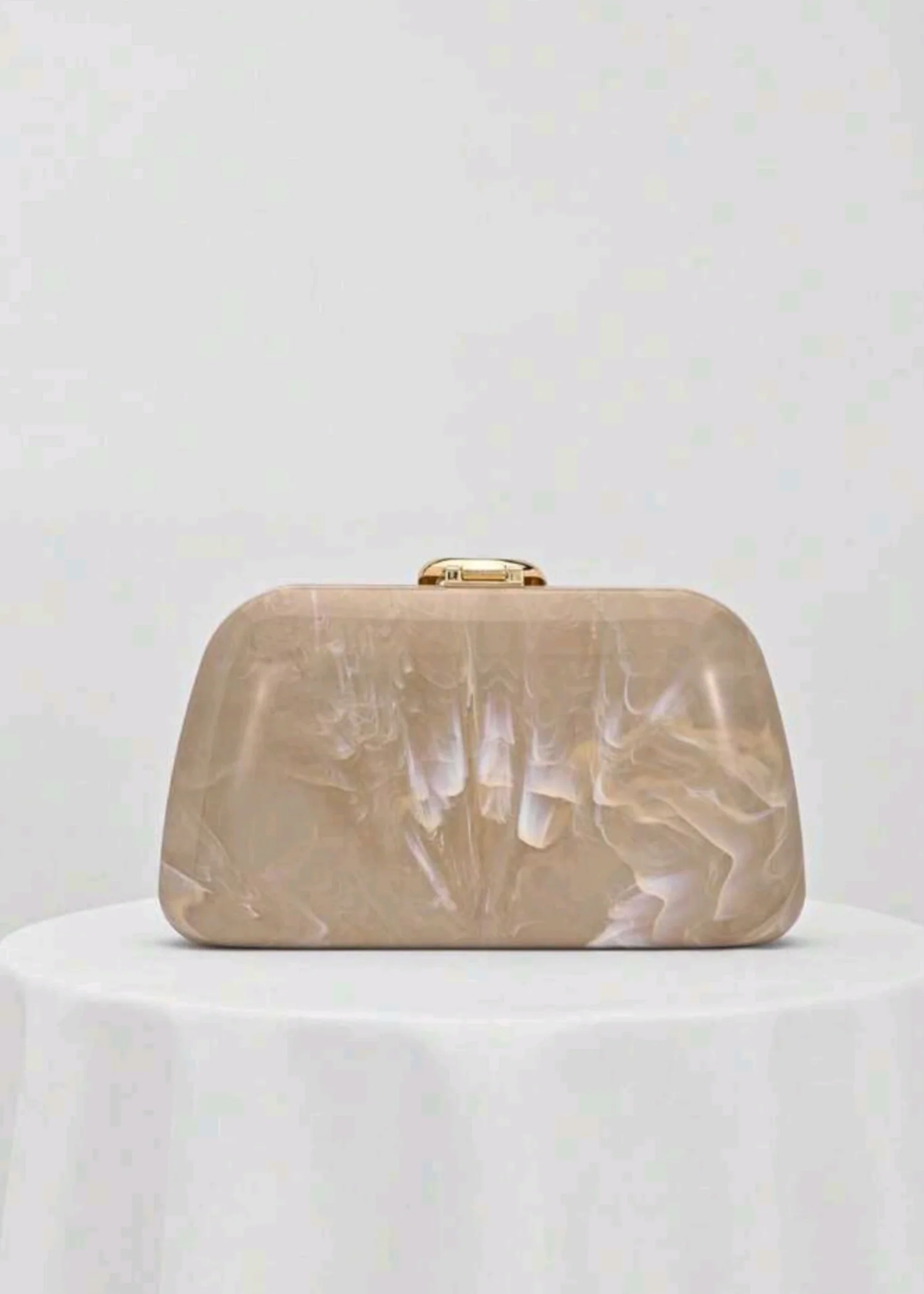 Clutch in Apricot orange Color by - Trendy Women Clutch QSW8593 - view 3