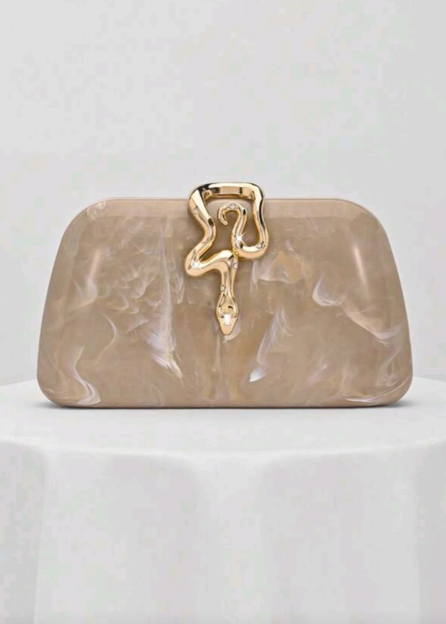 Clutch in Apricot orange Color by - Trendy Women Clutch QSW8593
