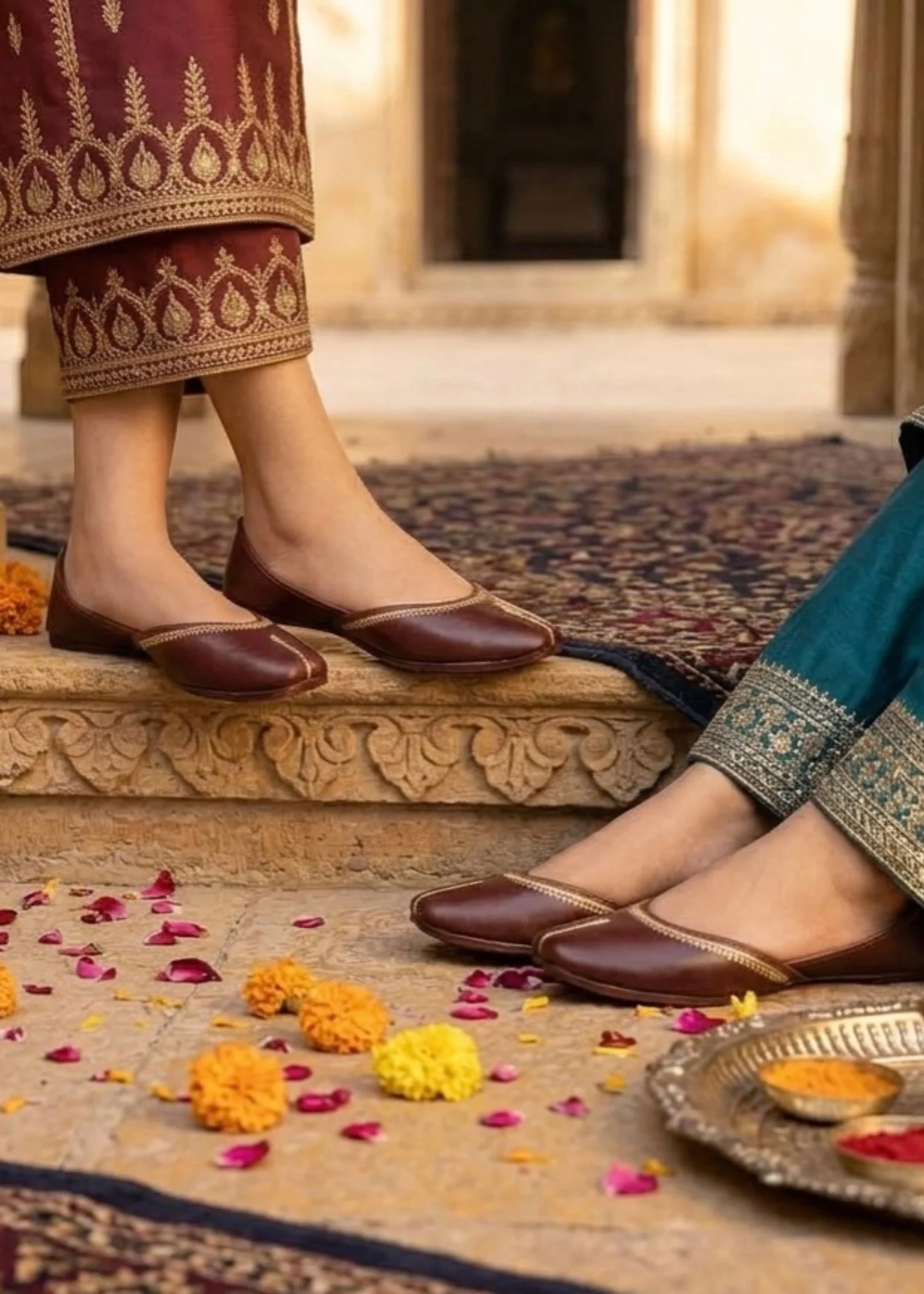 Khussa in Maroon by - High Quality Women Khussa TXF4877 - view 4