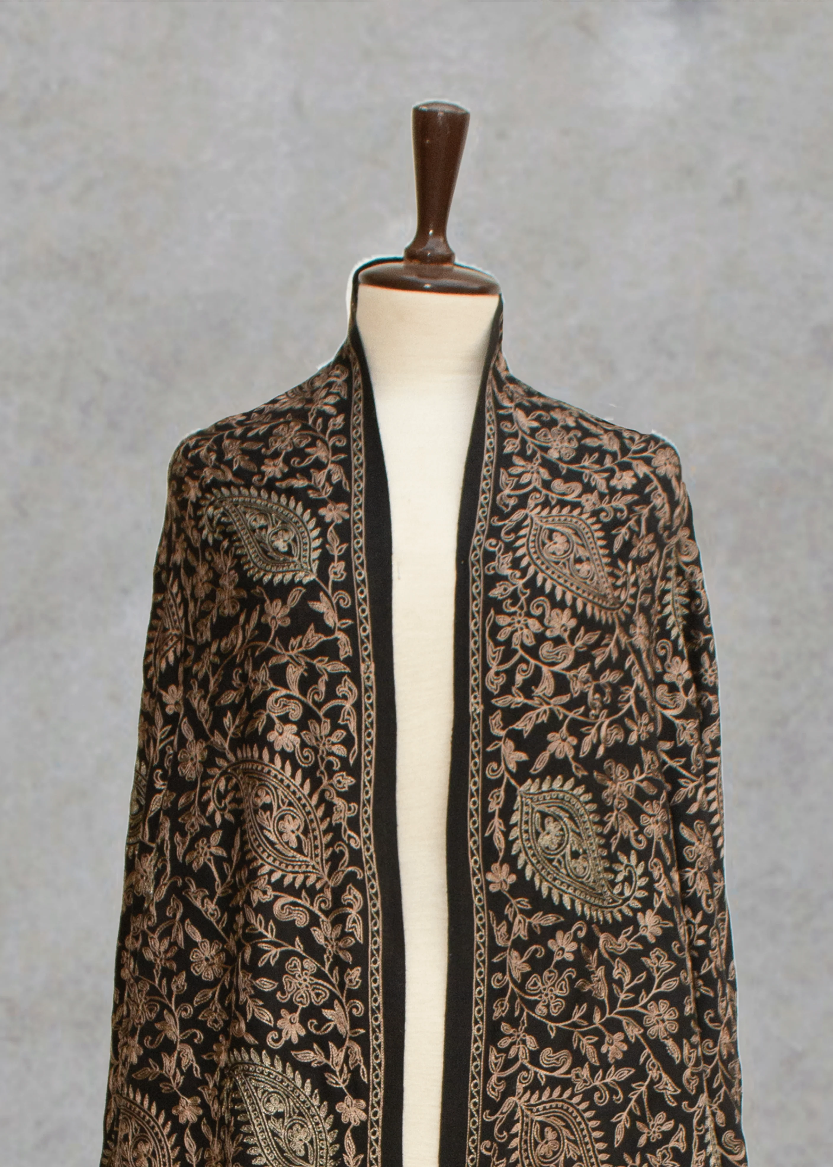 Shawl in Black Color by - Trendy Women Shawl YNK2959 - view 2