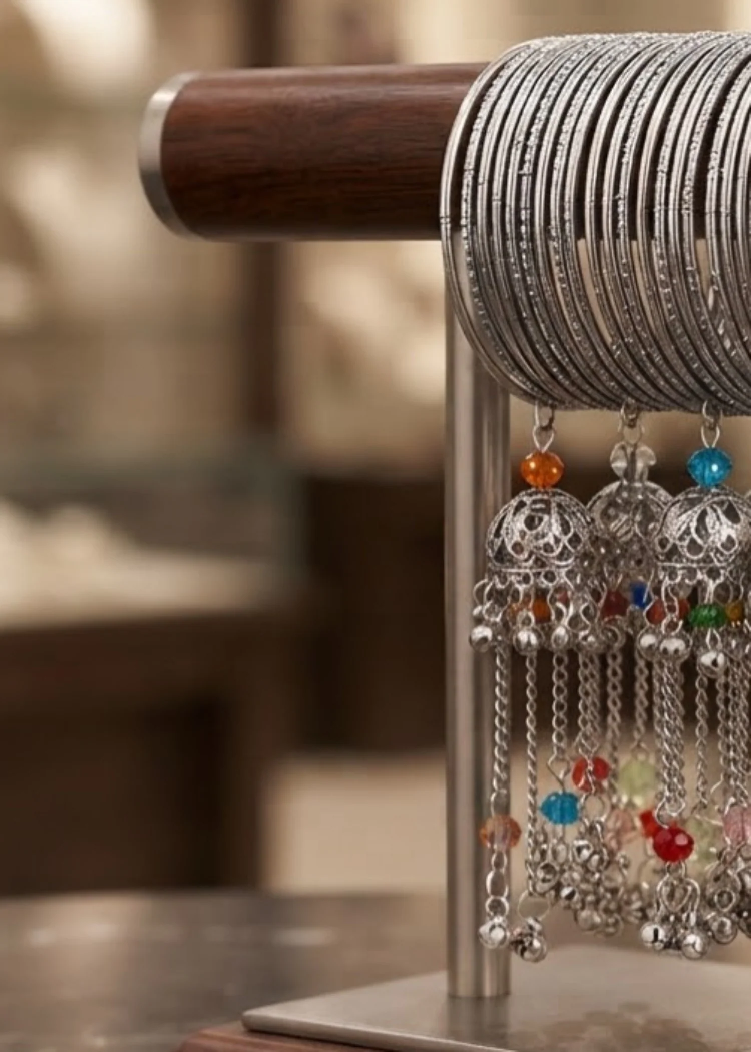Bangles in Multi, silver Color by - Trendy Women Bangles ZBJ2633