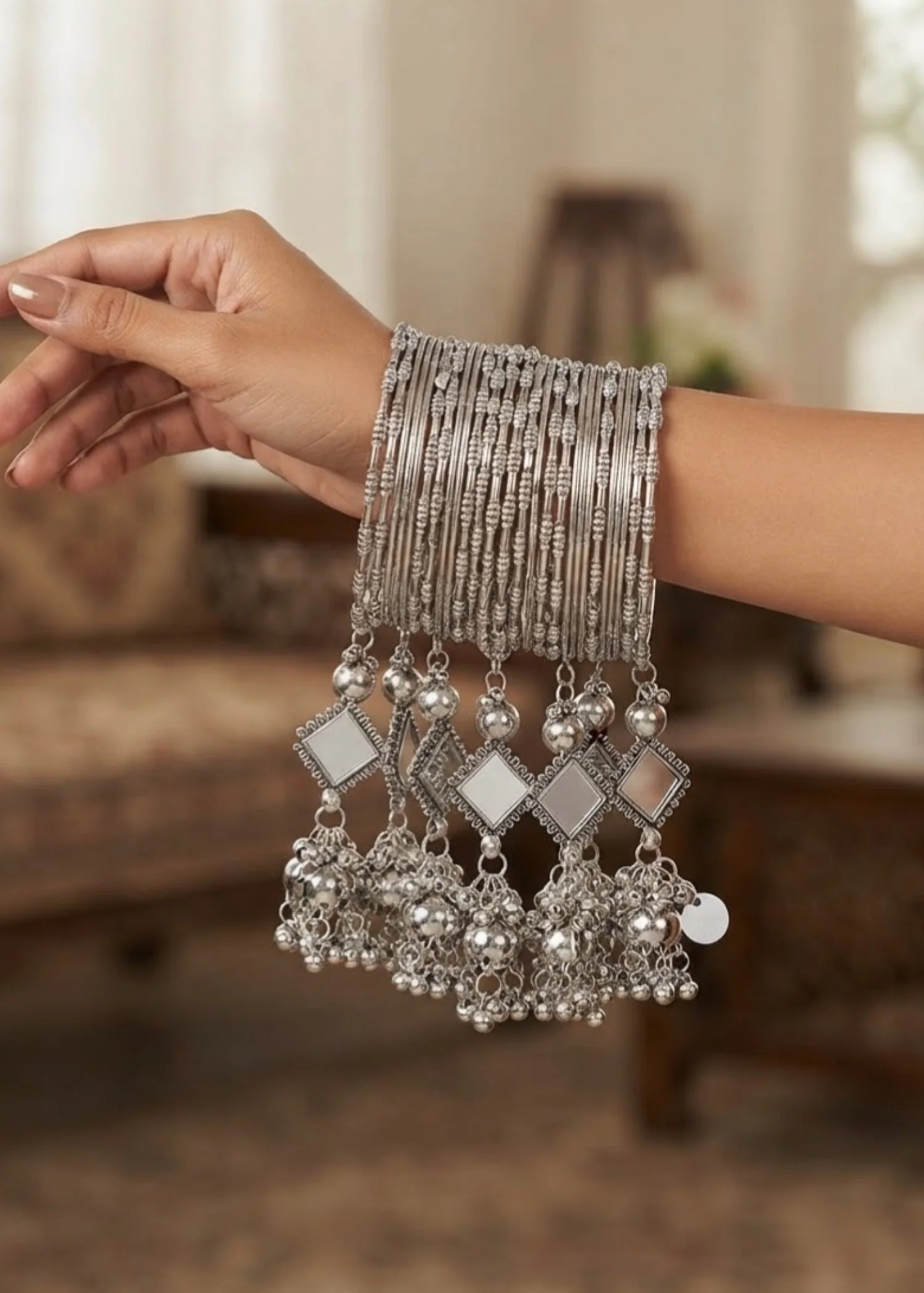 Bangles in Silver Color by - Trendy Women Bangles EON4160