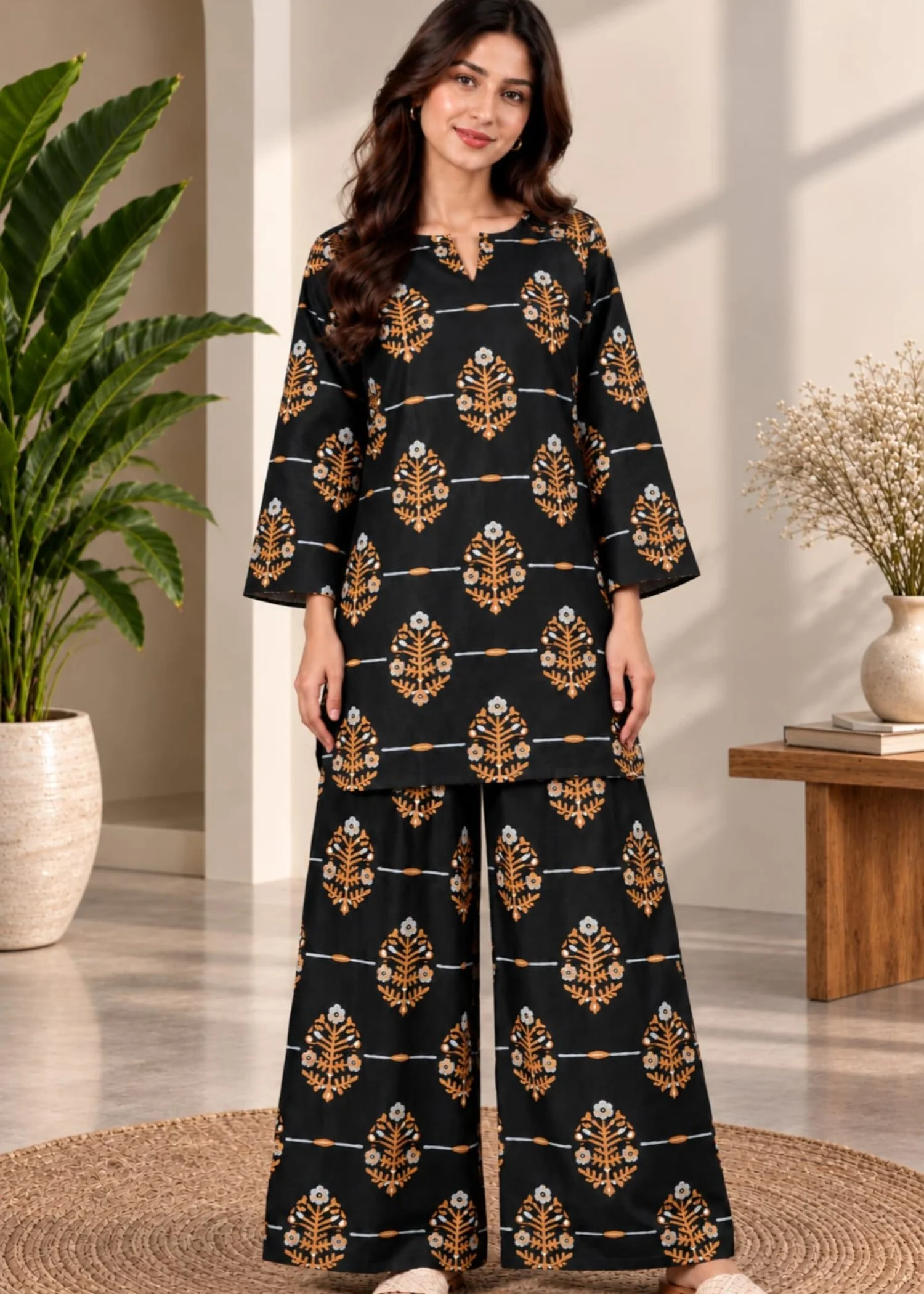 linen Co Ord Sets in Black