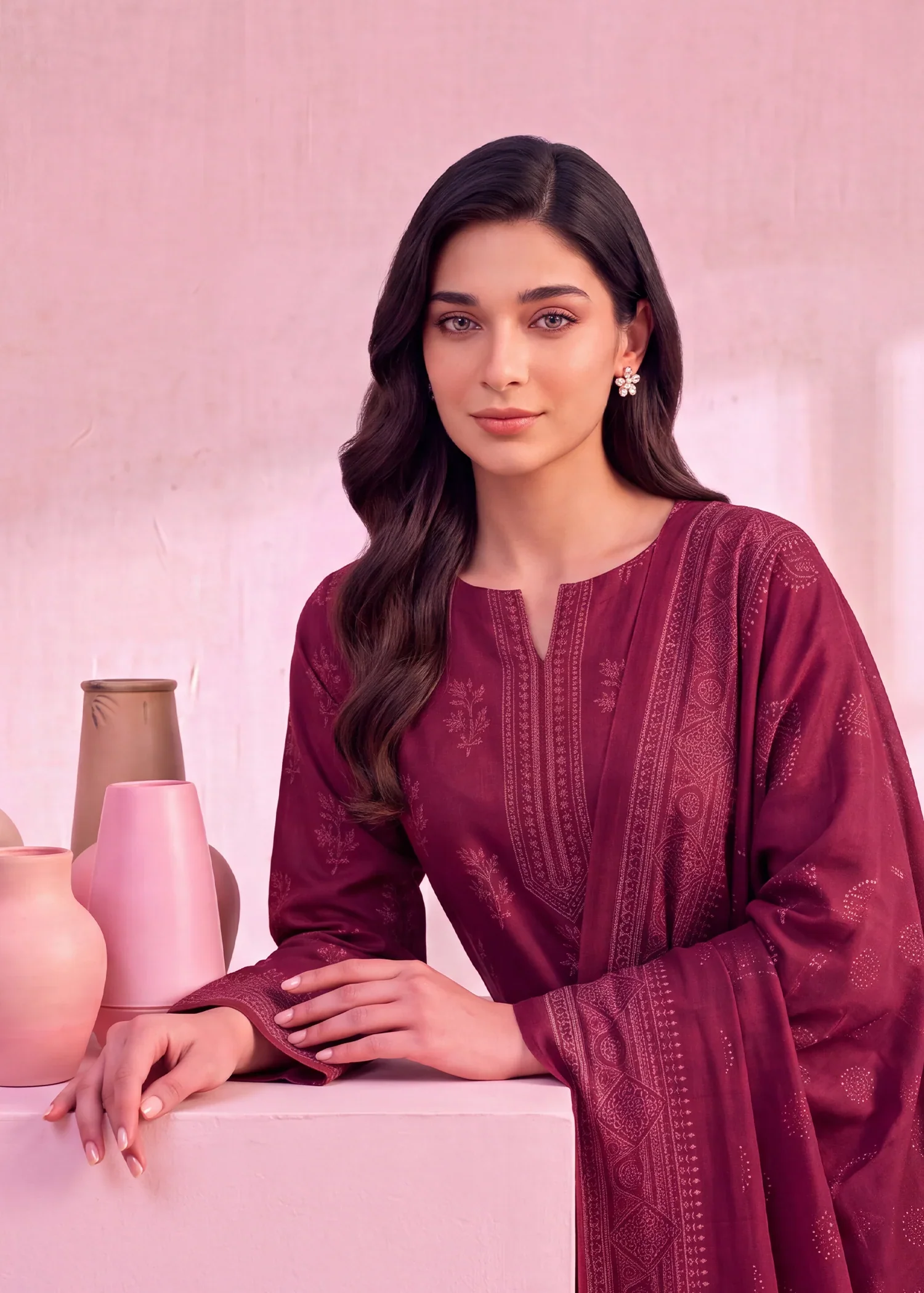 marina Unstitched in Raspberry pink - view 2
