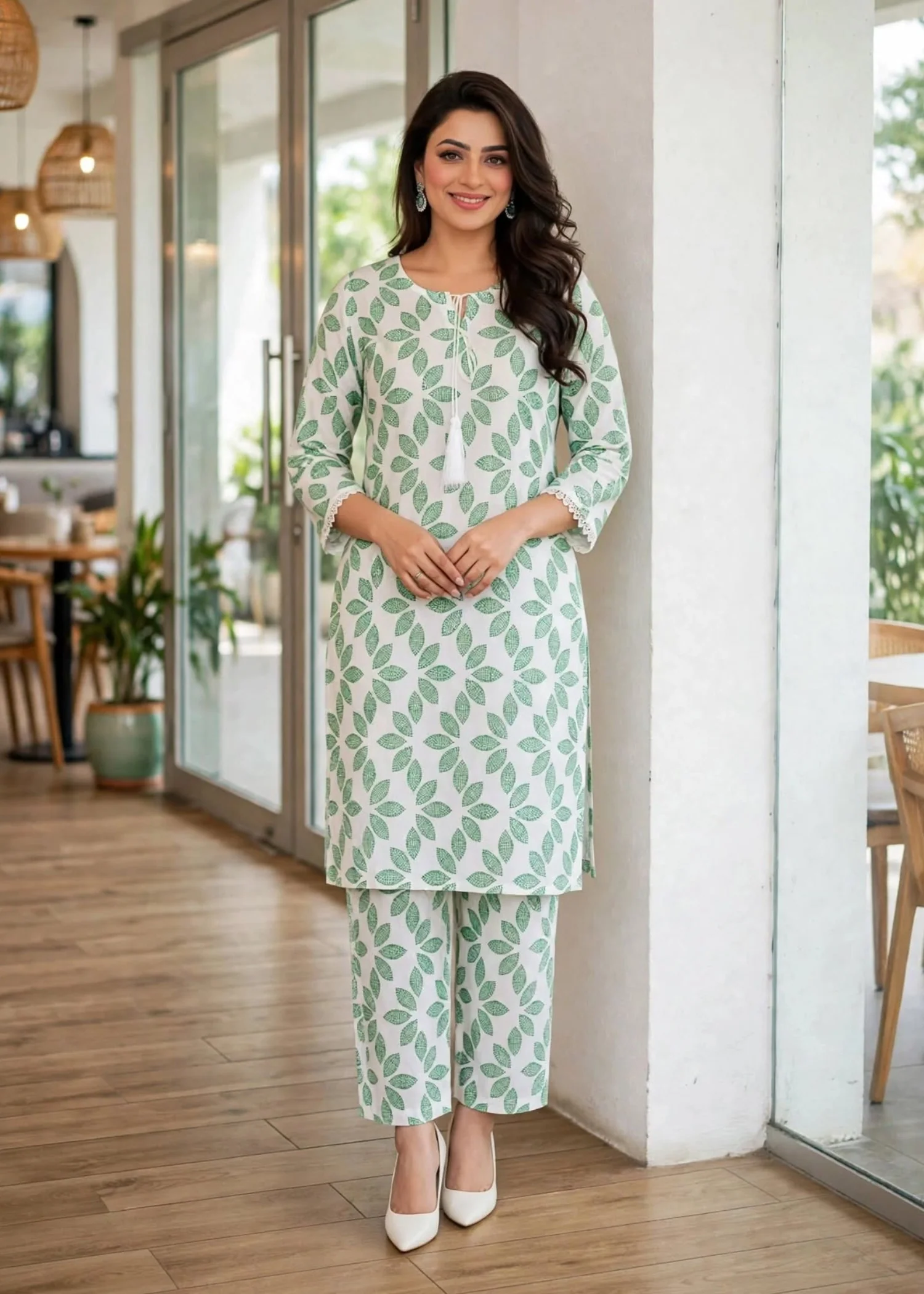 linen Co Ord Sets in White