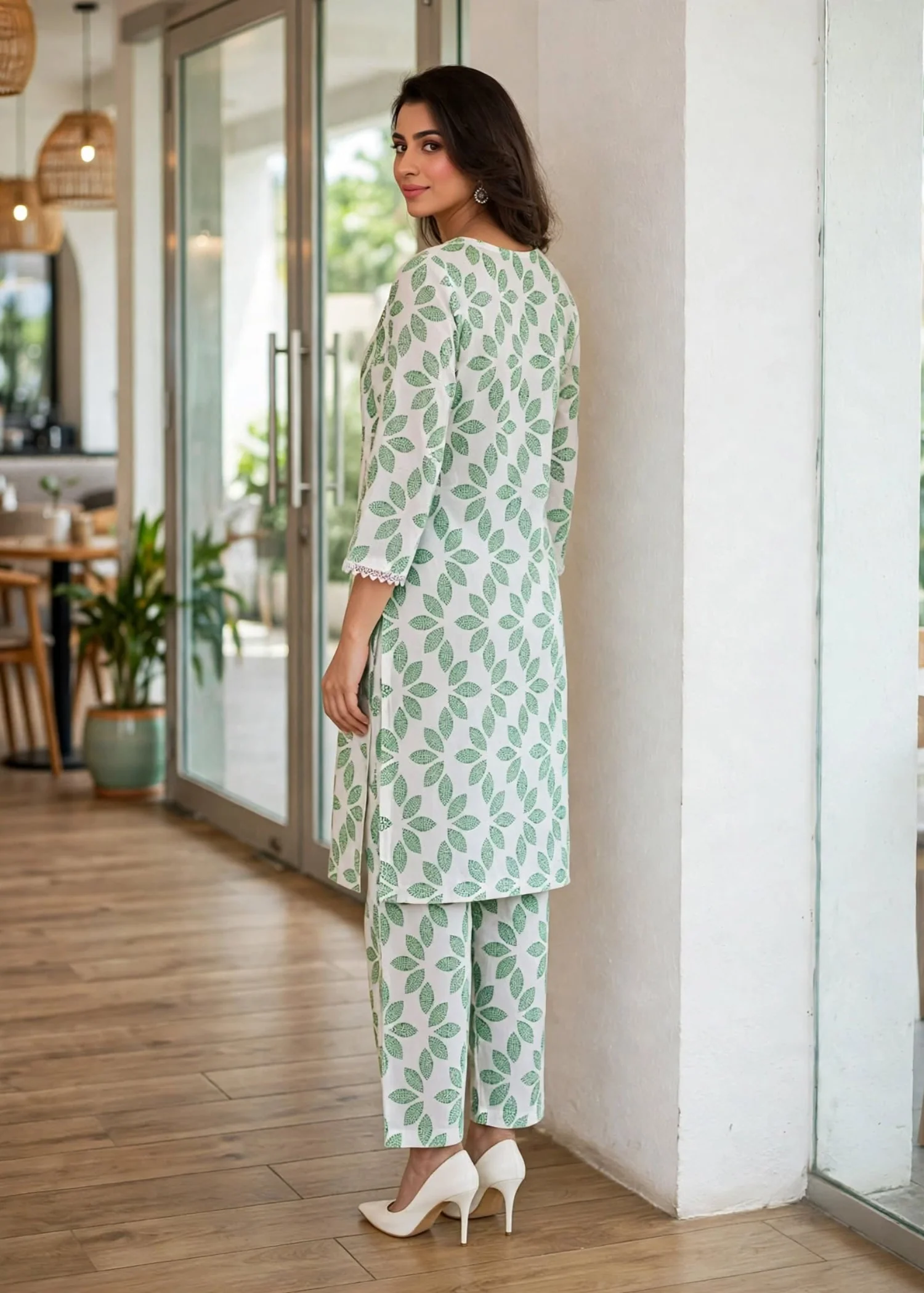 linen Co Ord Sets in White - view 3