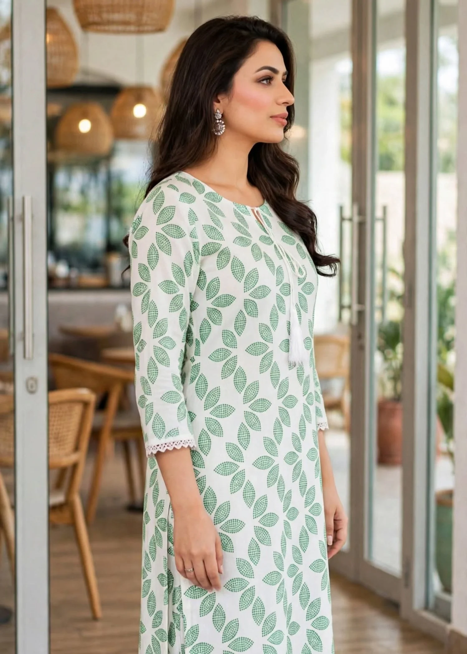linen Co Ord Sets in White - view 2