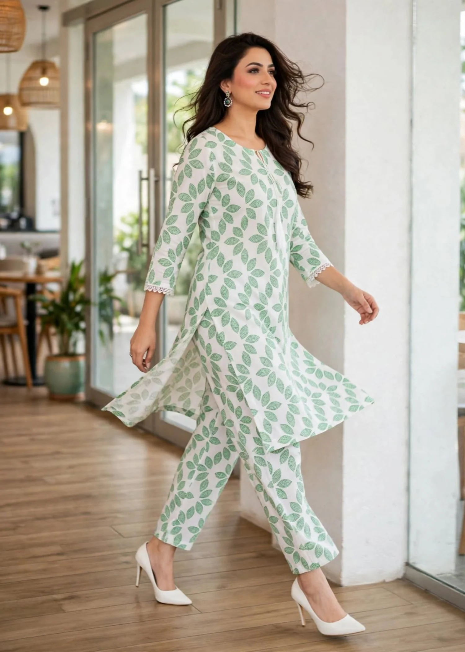 linen Co Ord Sets in White - view 7