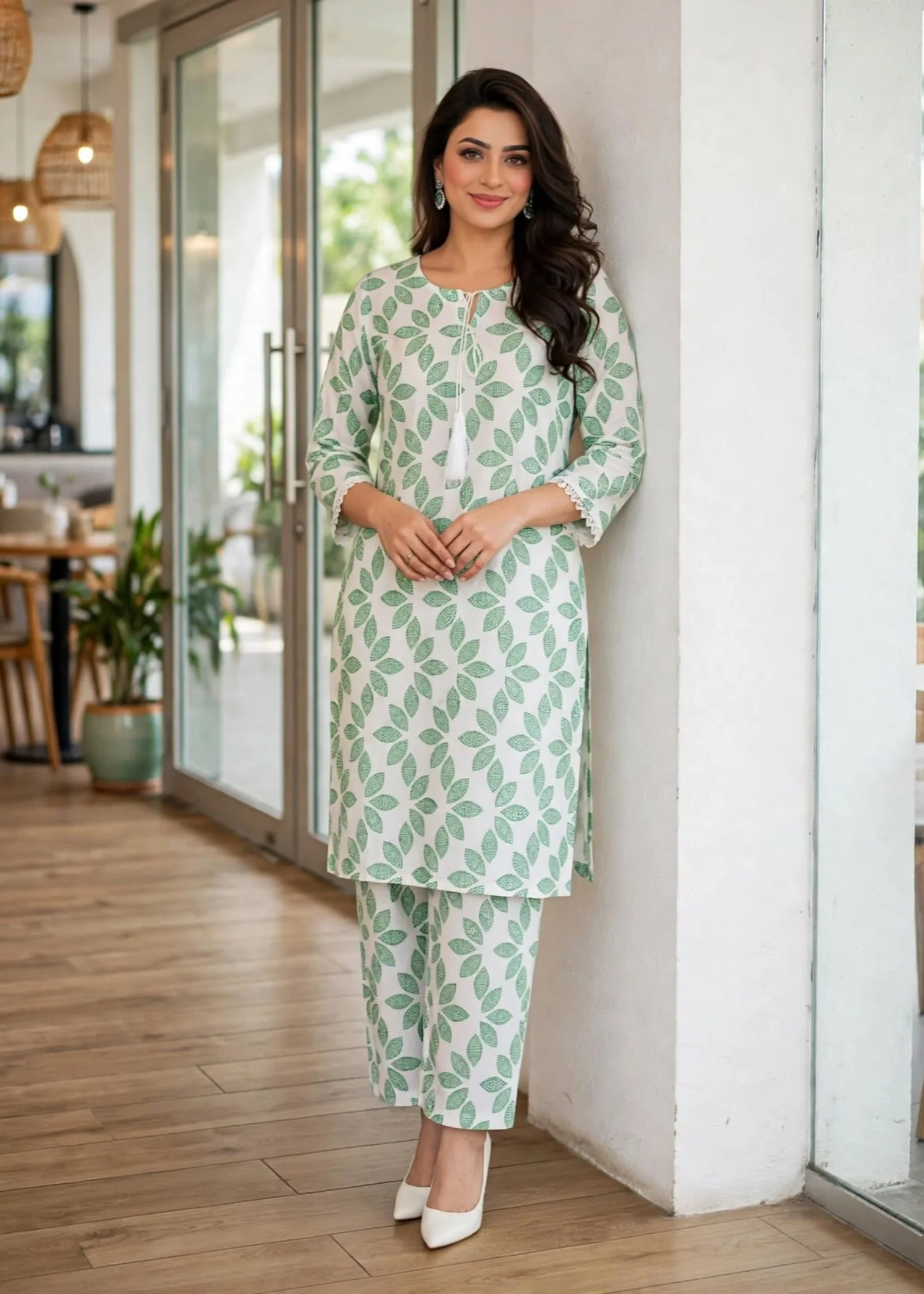 linen Co Ord Sets in White - view 8