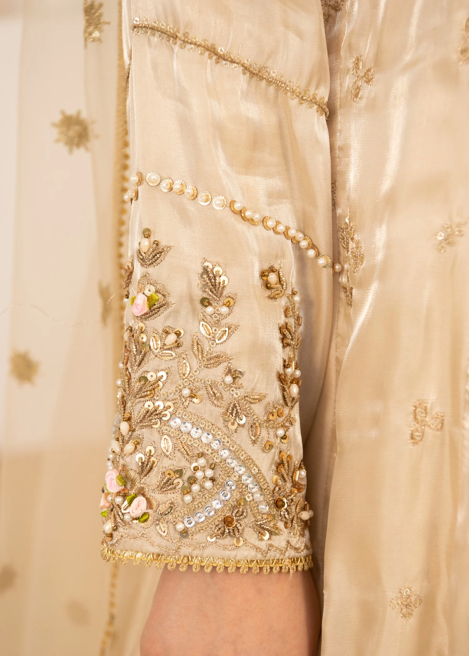 silk Maxi in Beige - view 6
