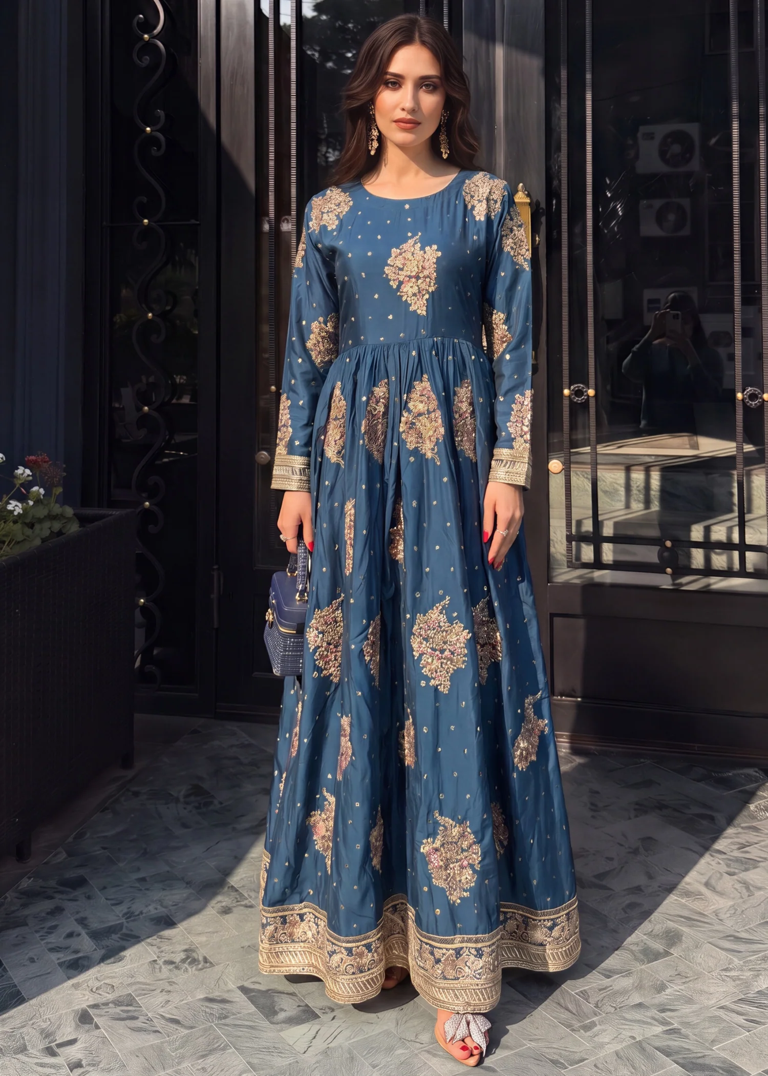 silk Maxi in Cobalt blue - view 2