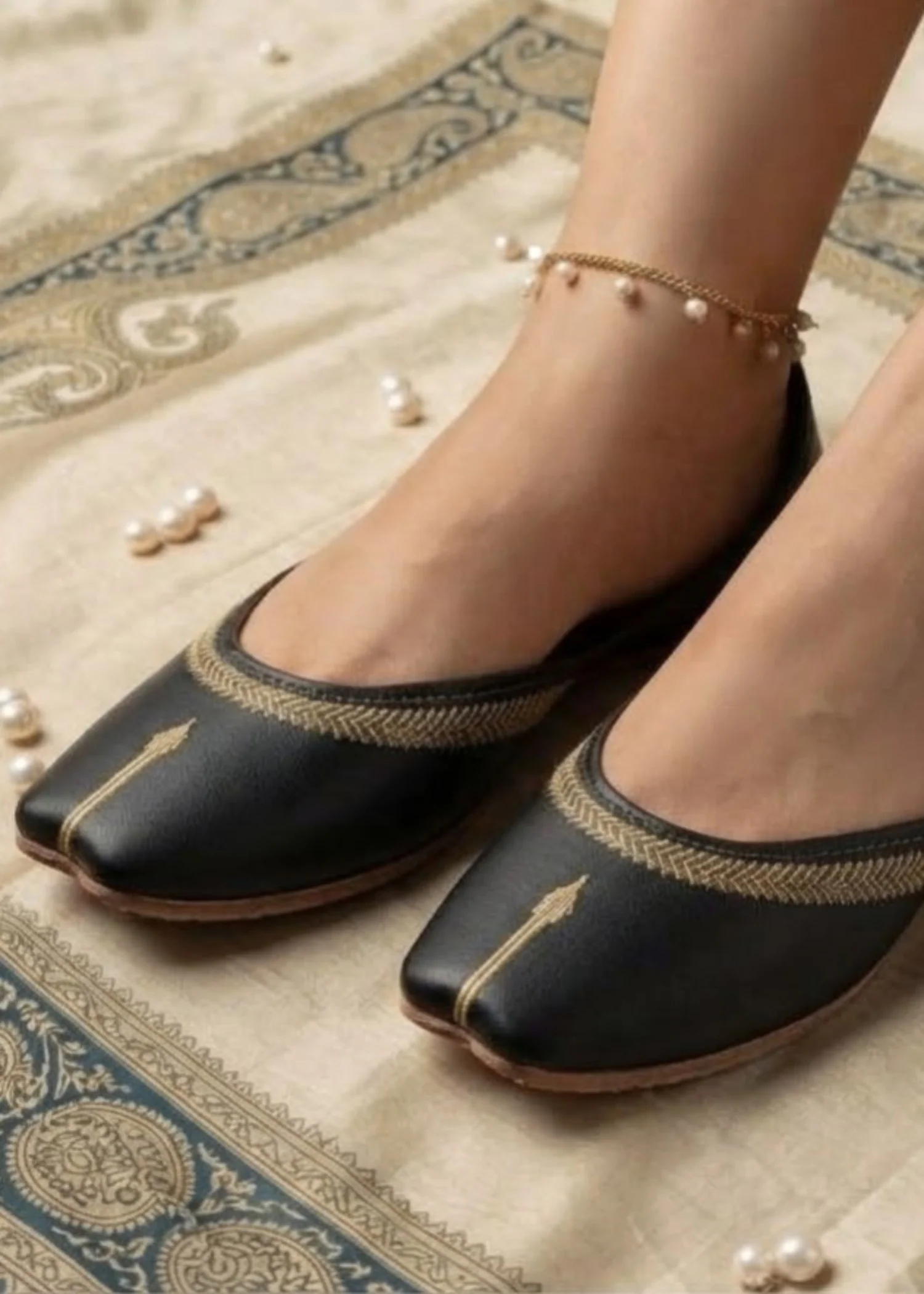 Khussa in Black by - High Quality Women Khussa DVT0783 - view 3