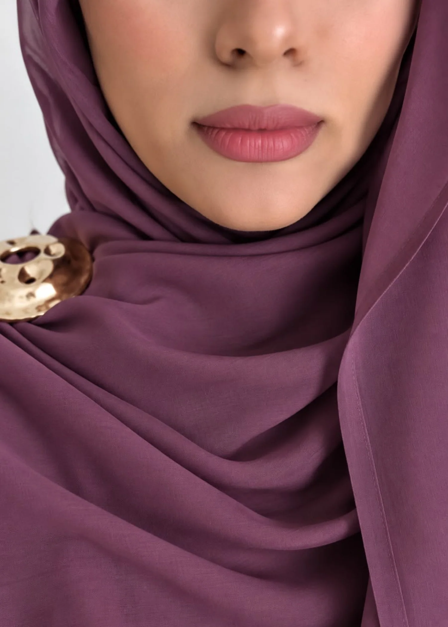 viscose modal Hijab in Purple - view 3