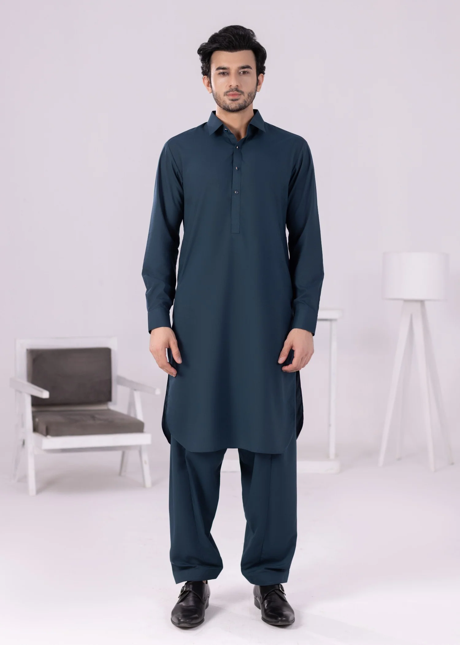 wash & wear Shalwar Kameez in Teal