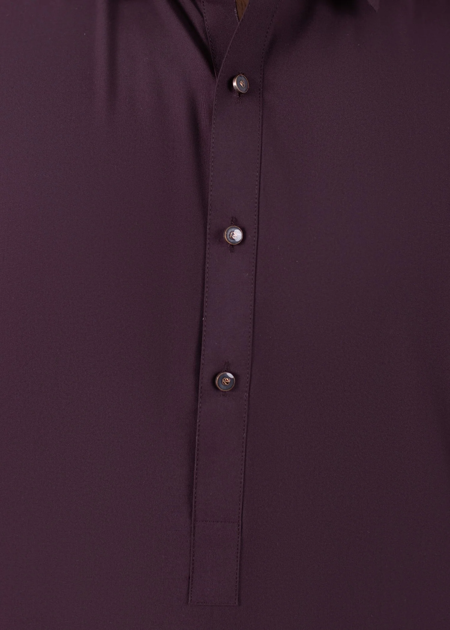wash & wear Shalwar Kameez in Plum - view 3