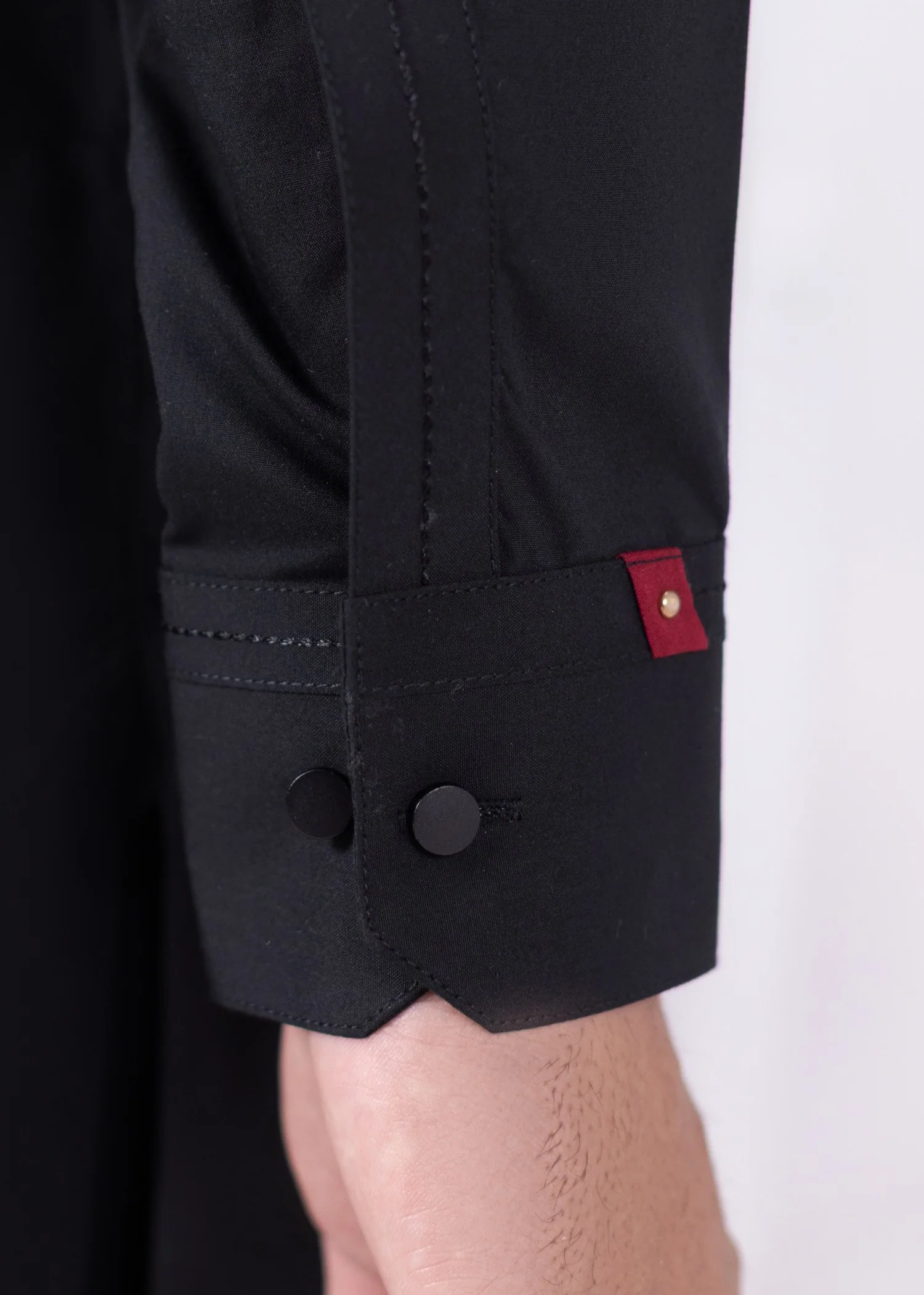 wash & wear Shalwar Kameez in Black - view 5