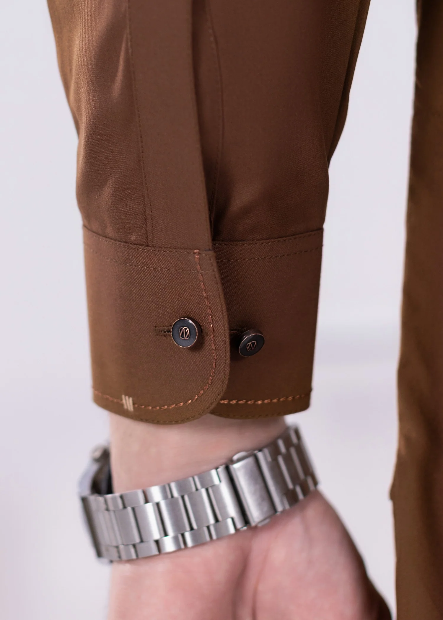 wash & wear Kurta Set in Chocolate brown - view 5
