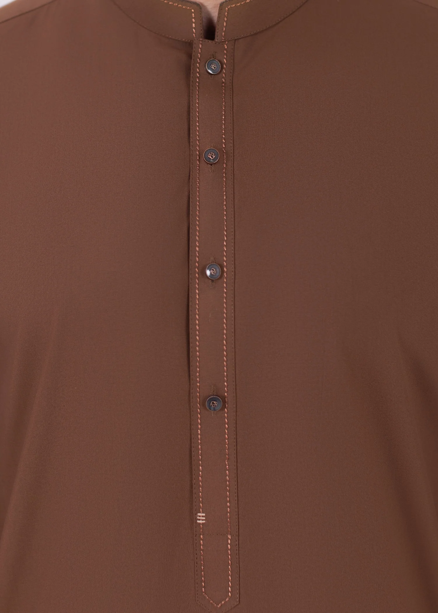 wash & wear Kurta Set in Chocolate brown - view 3