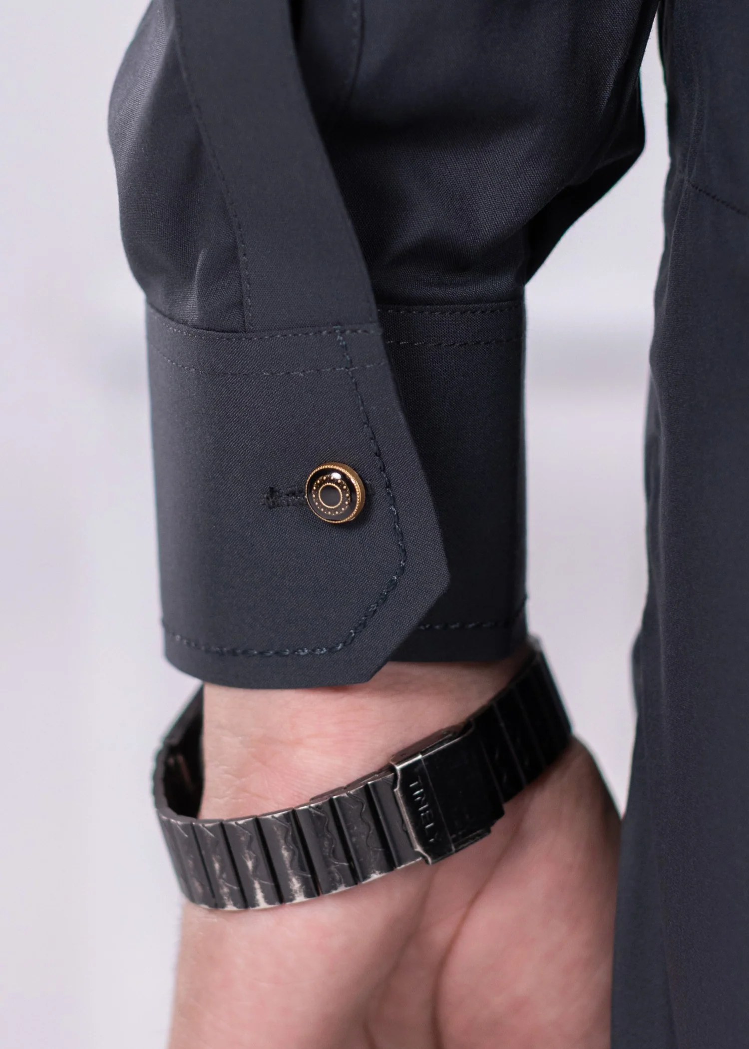 wash & wear Shalwar Kameez in Charcoal - view 3