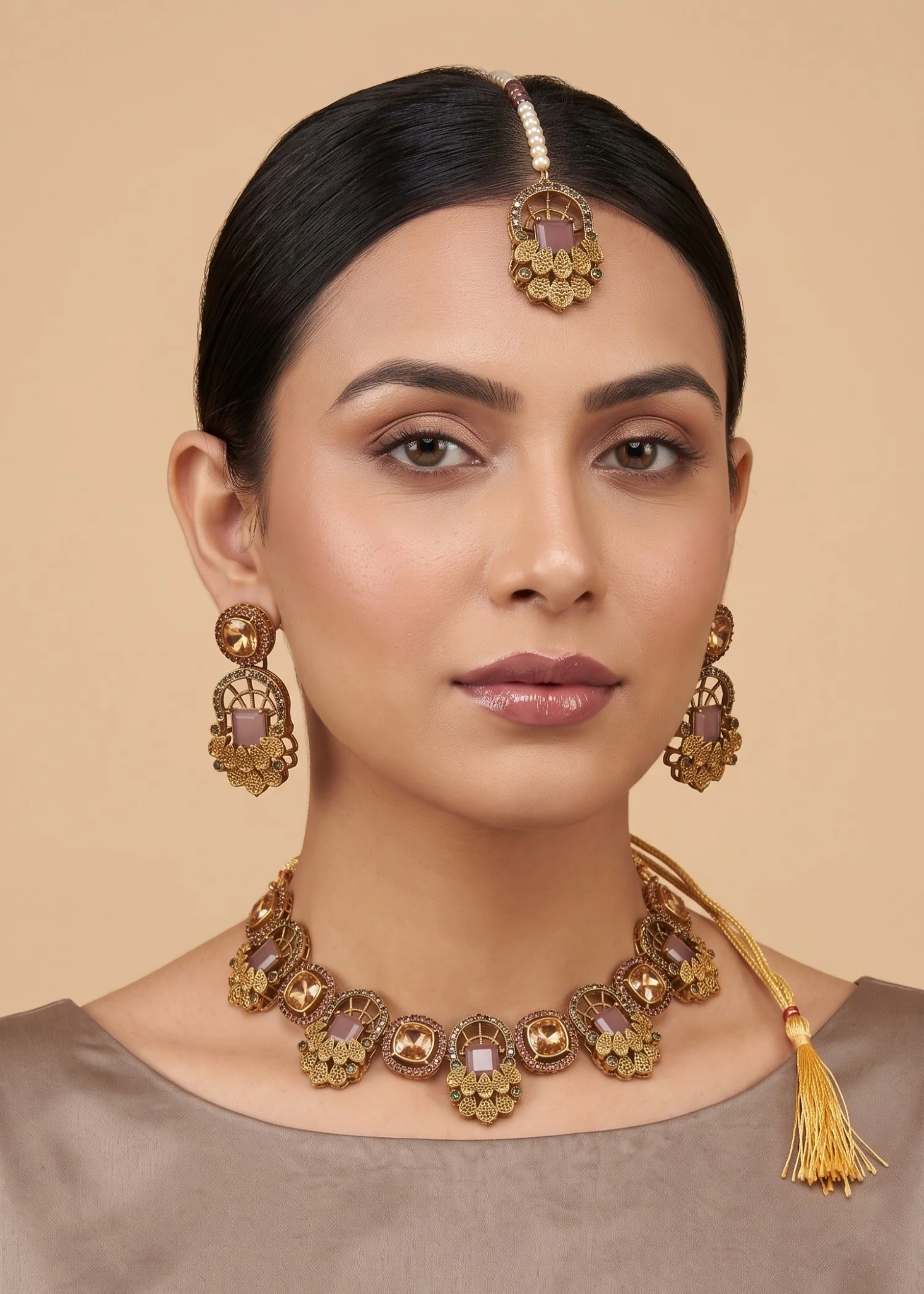 Jewelry Set in Purple Color by - Trendy Women Jewelry Set DKO5373 - jewelry sets for women at ShoplyHub