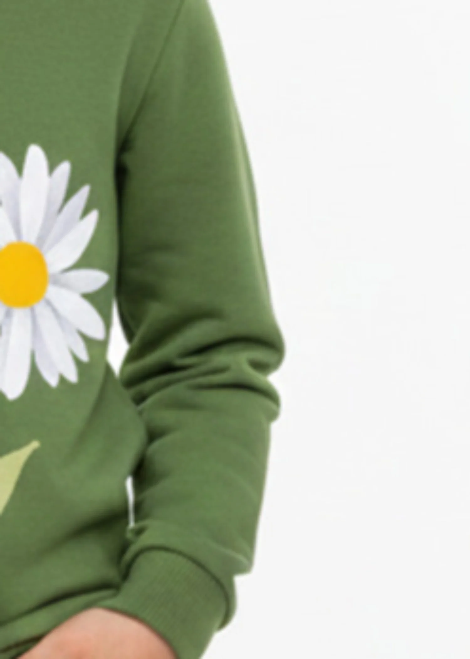fleece Sweatshirt in Green - view 3