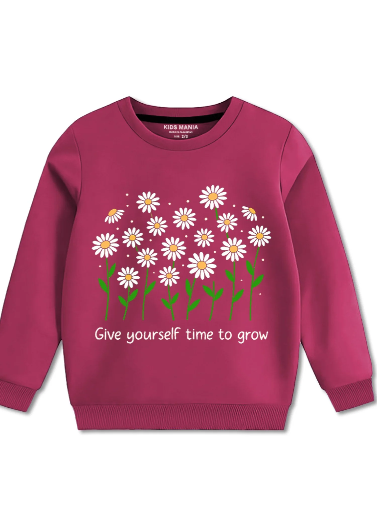 fleece Sweatshirt in Shocking pink
