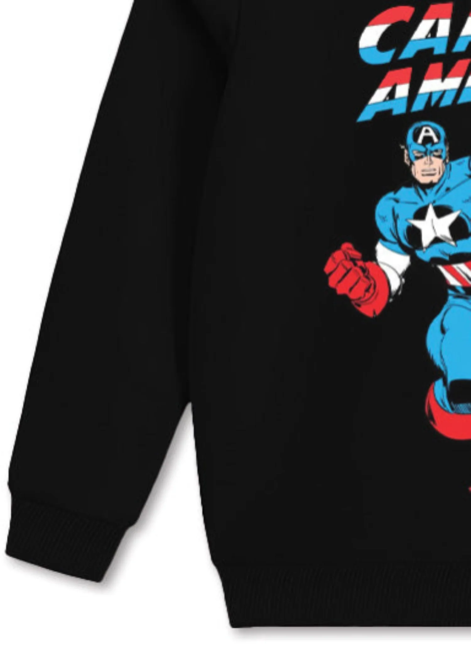fleece Sweatshirt in Black - view 3