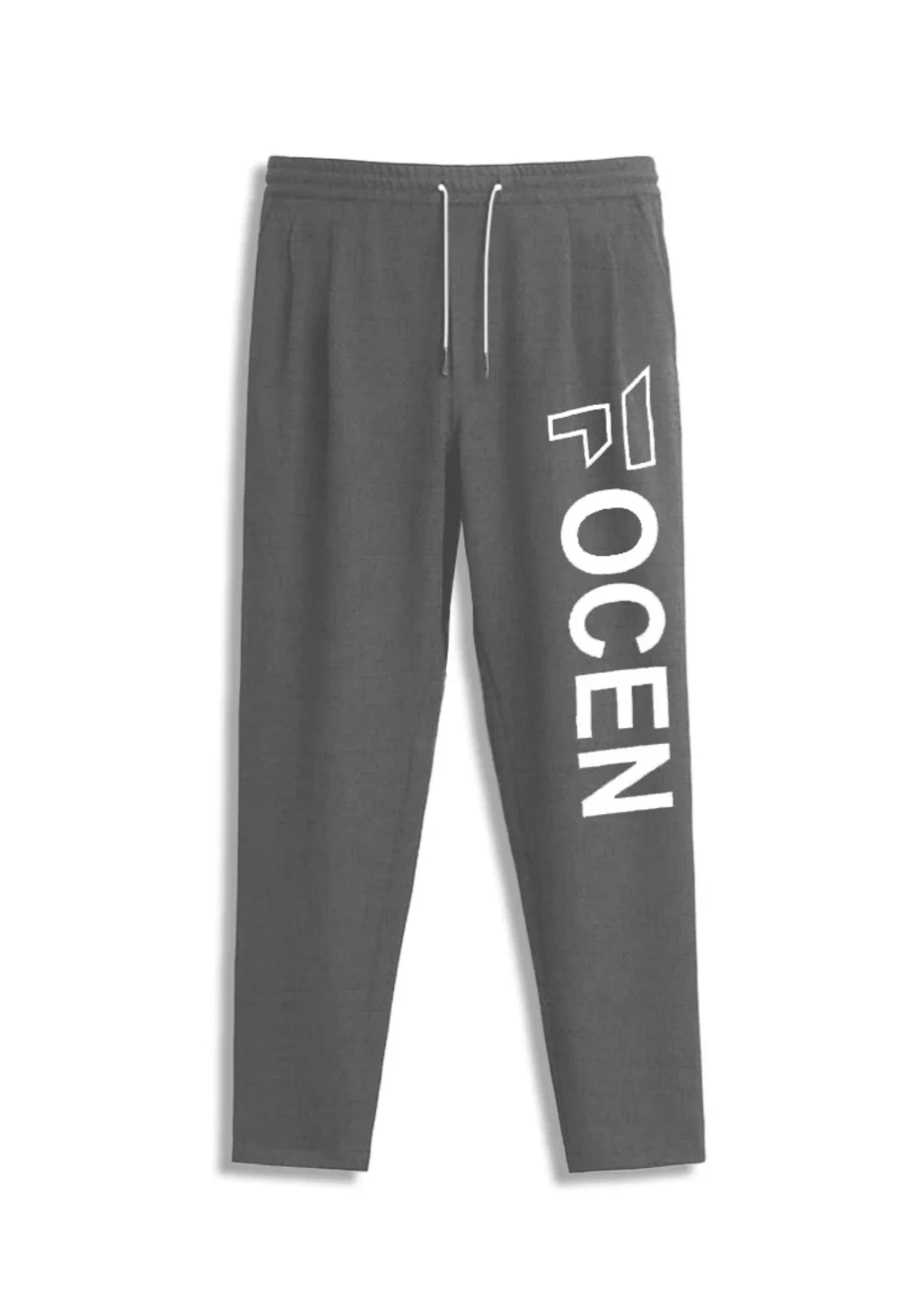 cotton jersey Trousers in Dark grey
