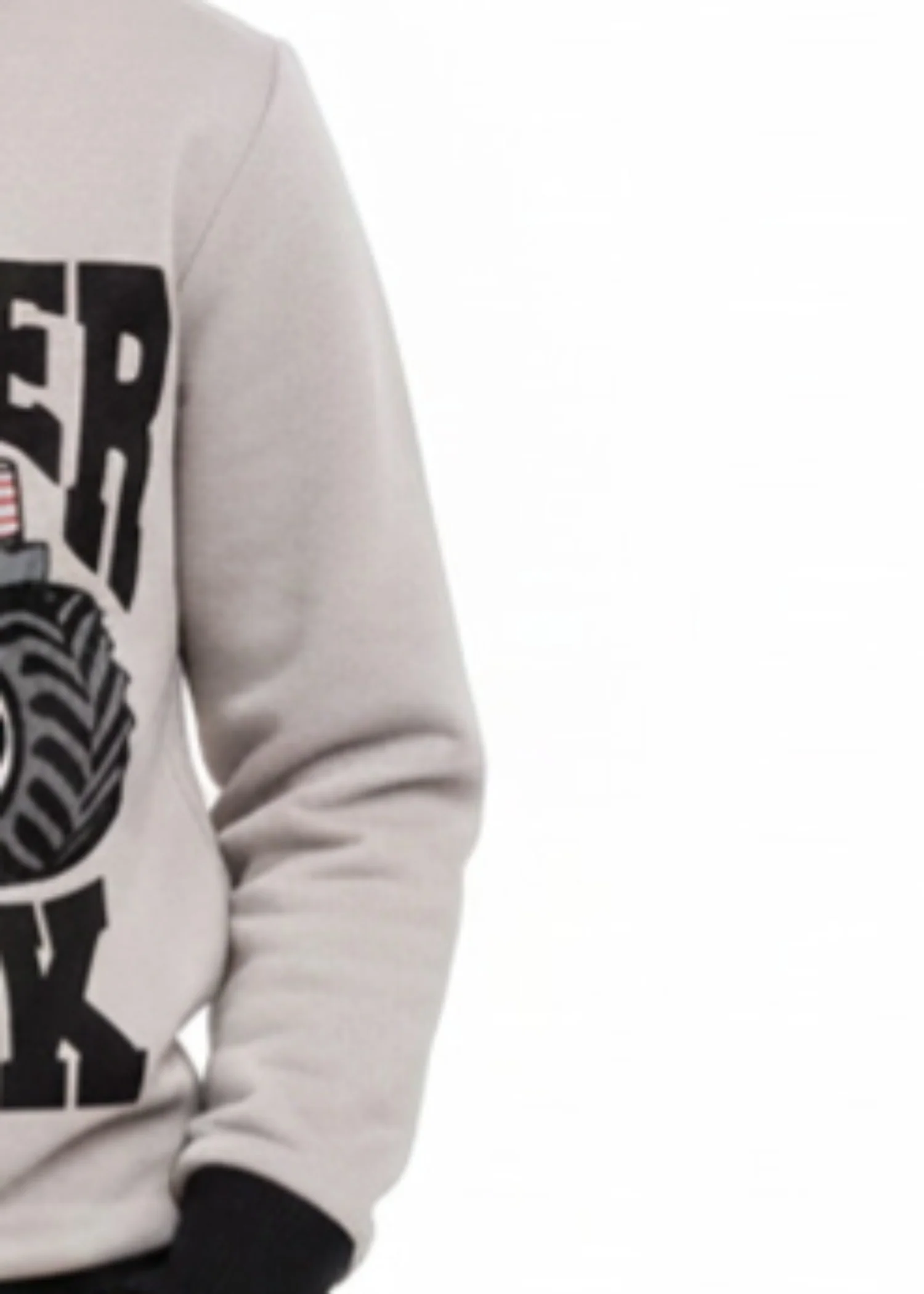 fleece Sweatshirt in Beige - view 2