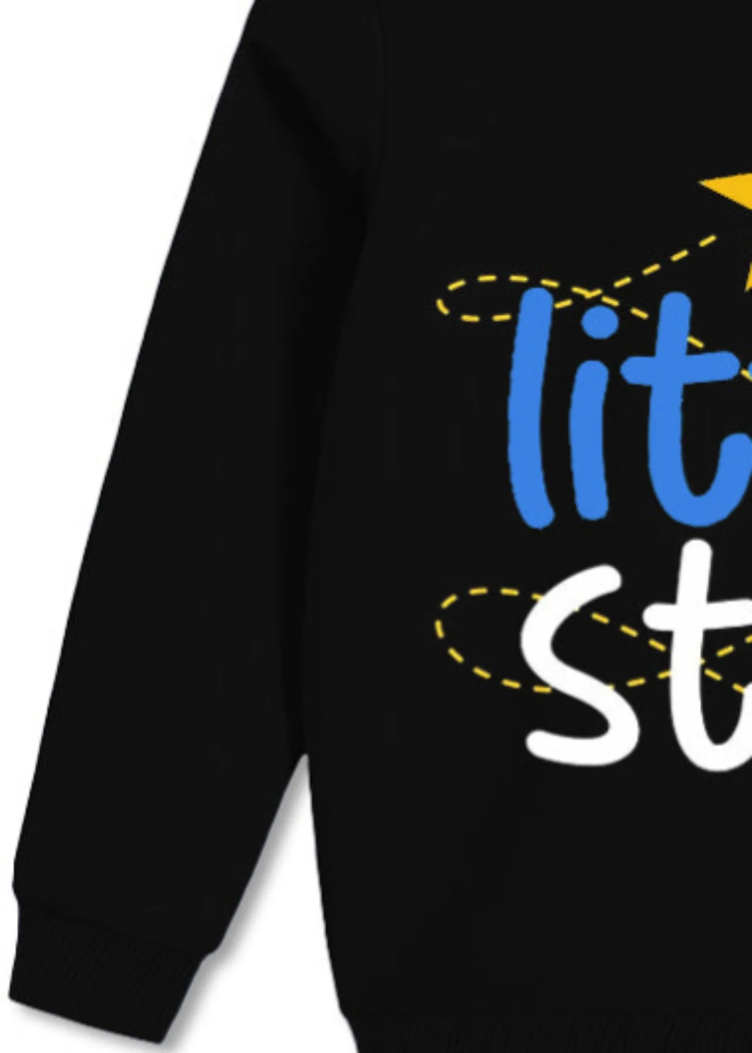 fleece Sweatshirt in Black - view 3