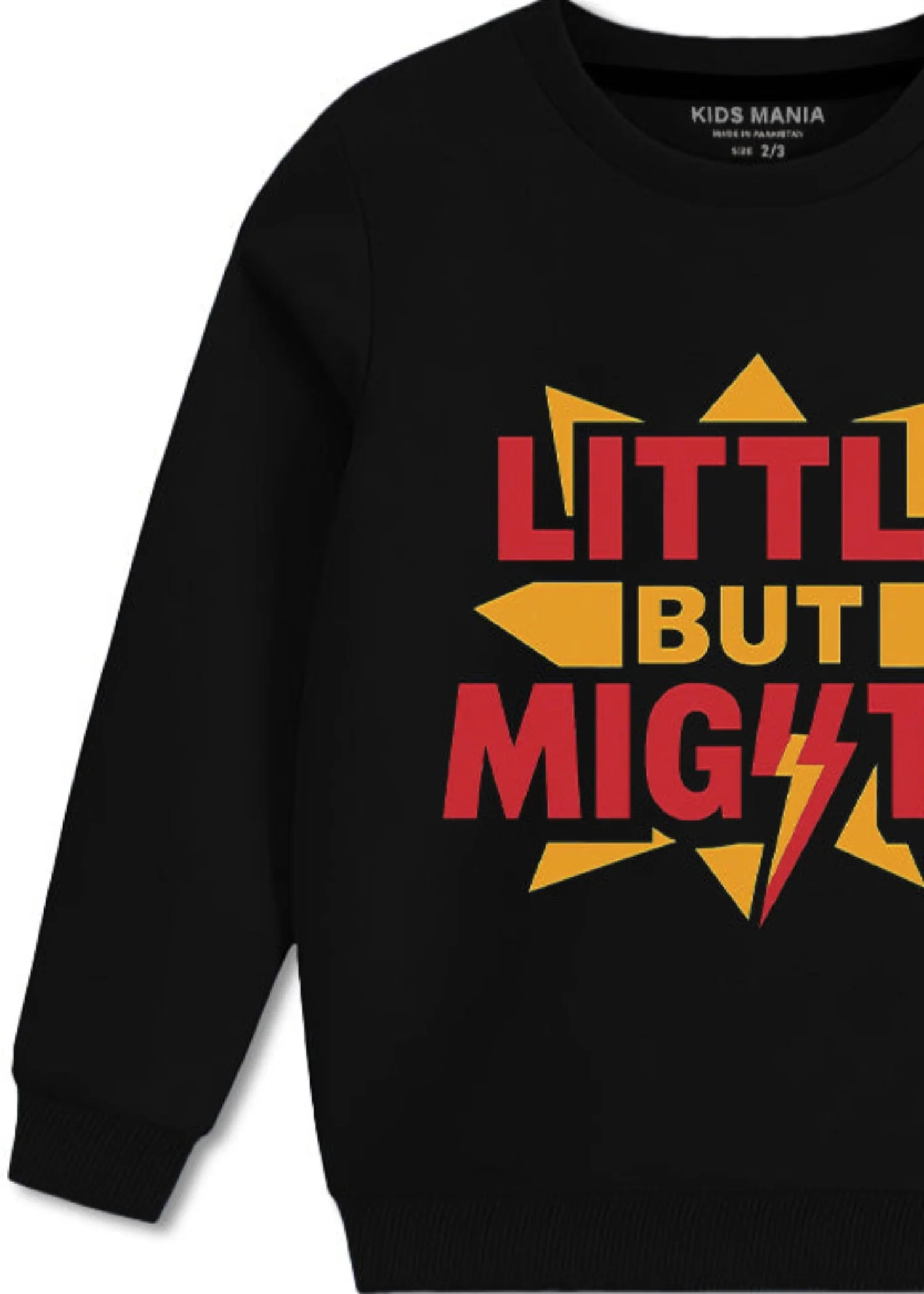 fleece Sweatshirt in Black - view 3