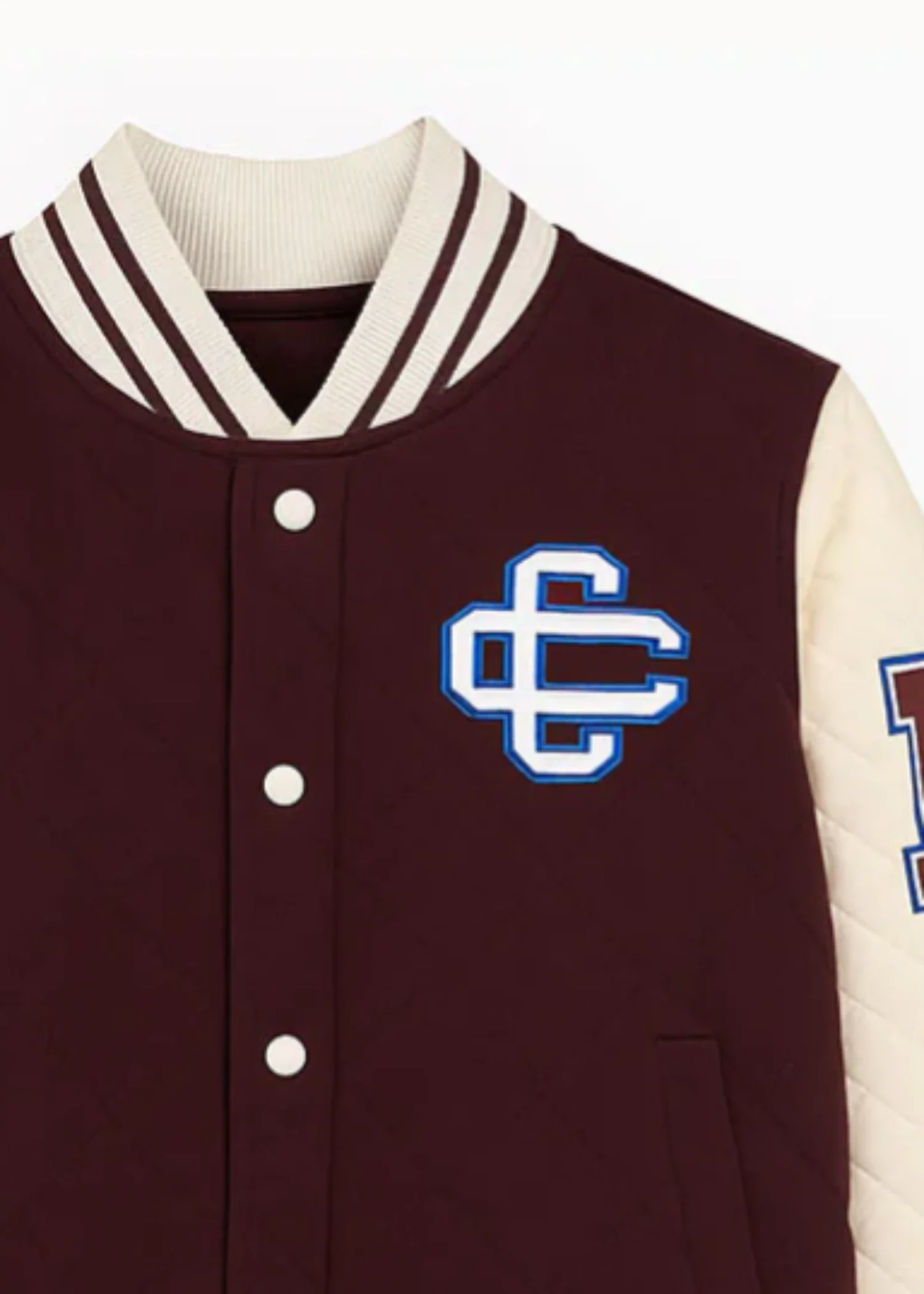 fleece Jacket in Maroon - view 2