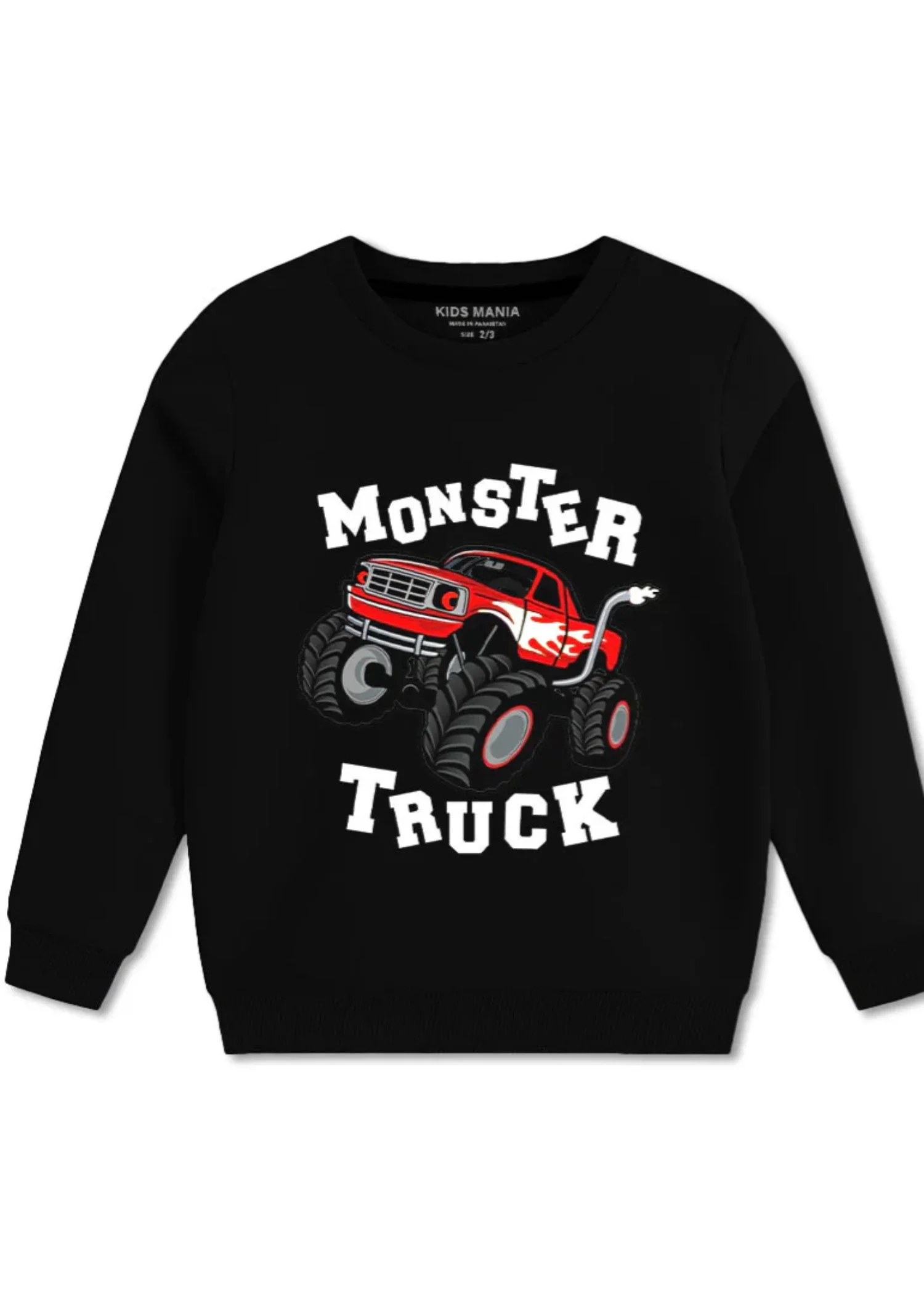 fleece Sweatshirt in Black