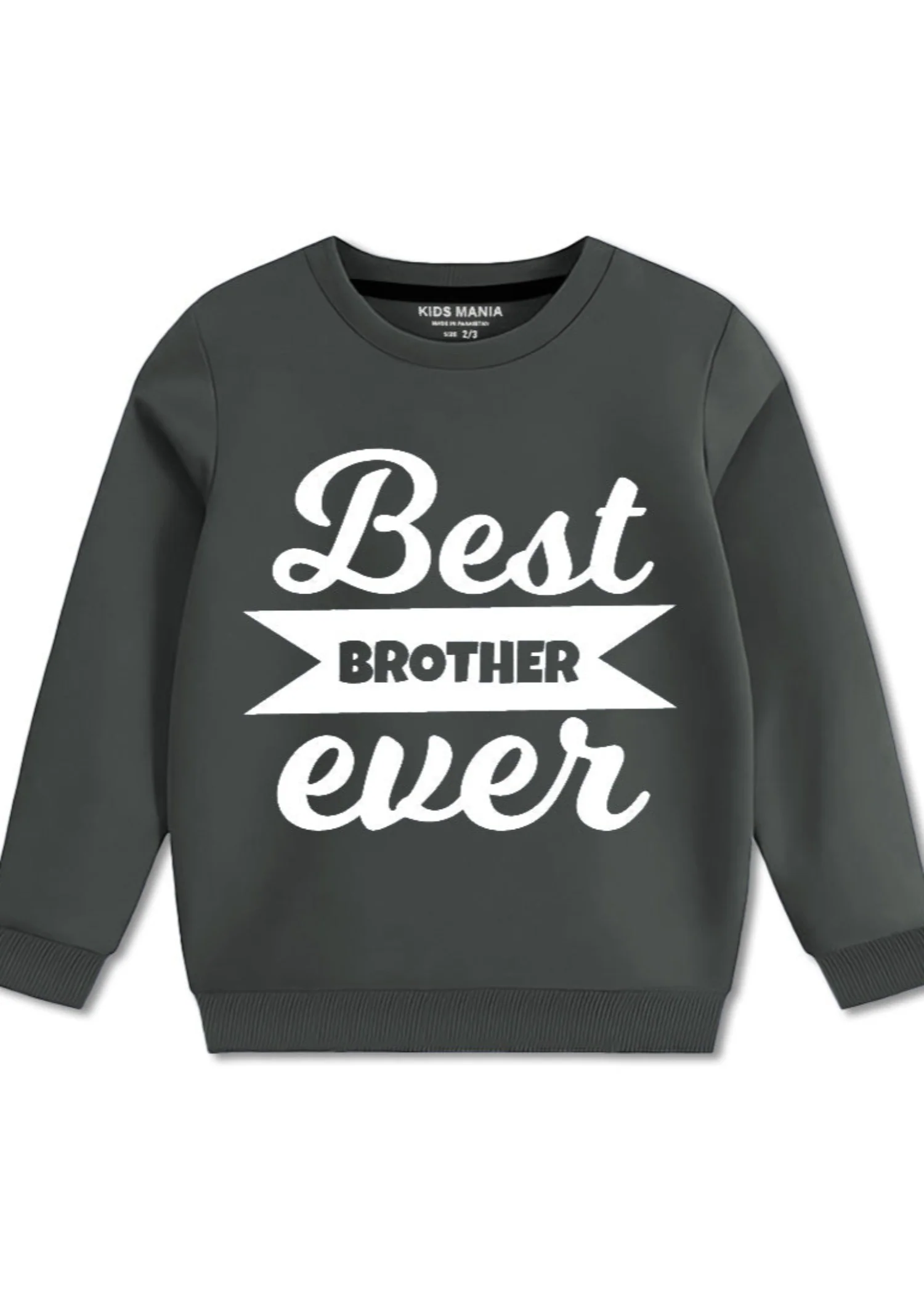 fleece Sweatshirt in Dark grey