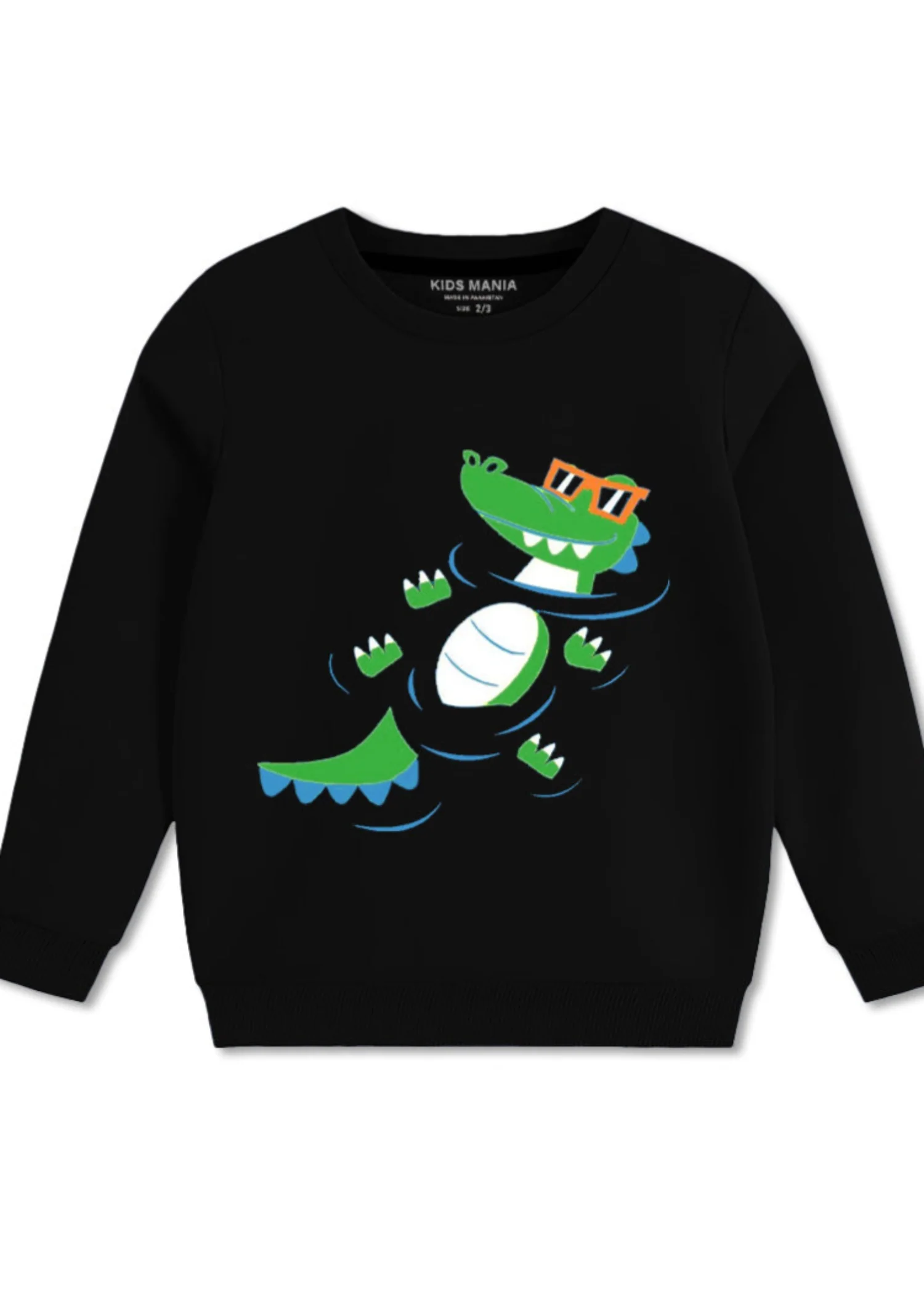 fleece Sweatshirt in Black