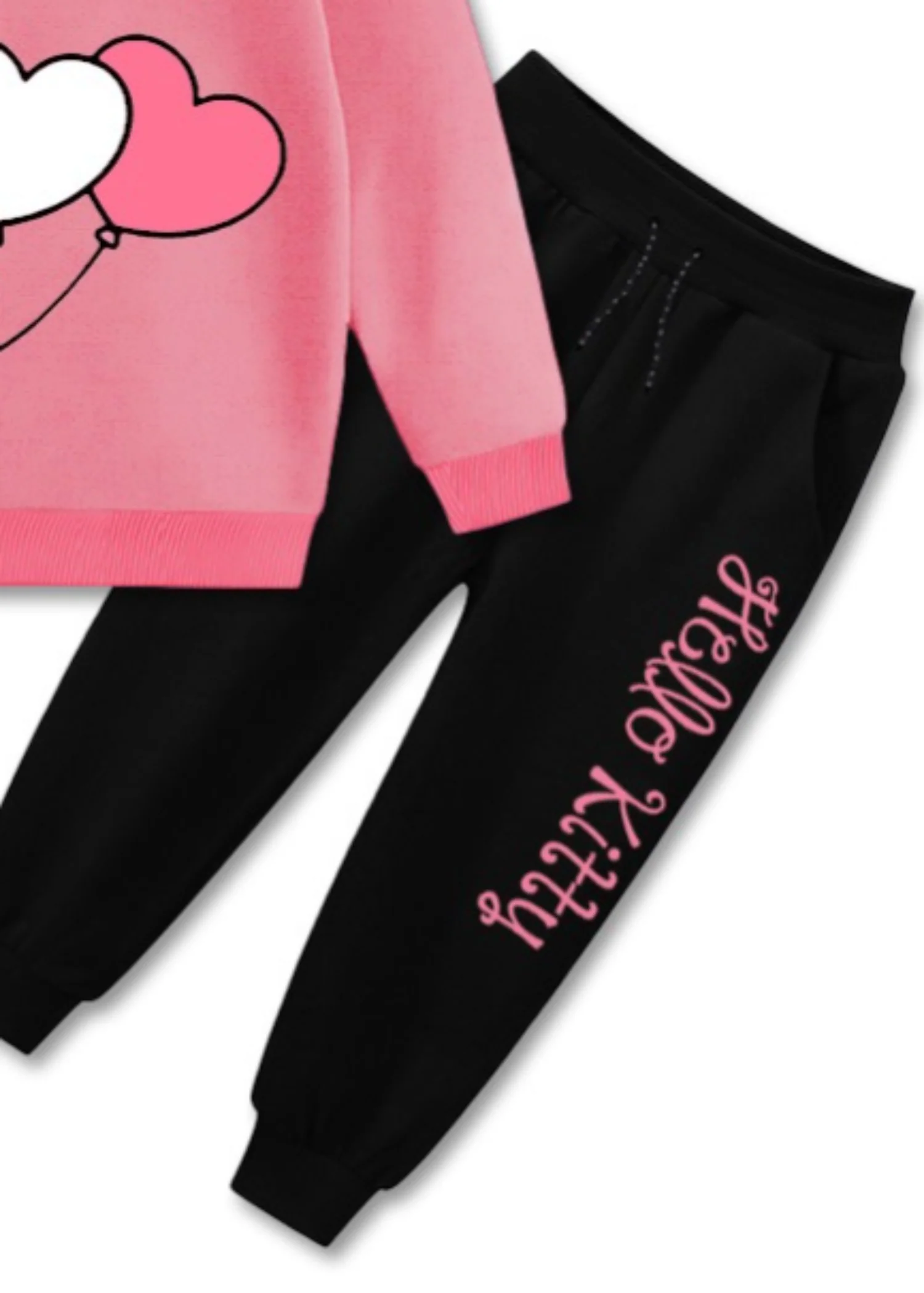 fleece Sweatshirt in Bubblegum pink, black - view 3
